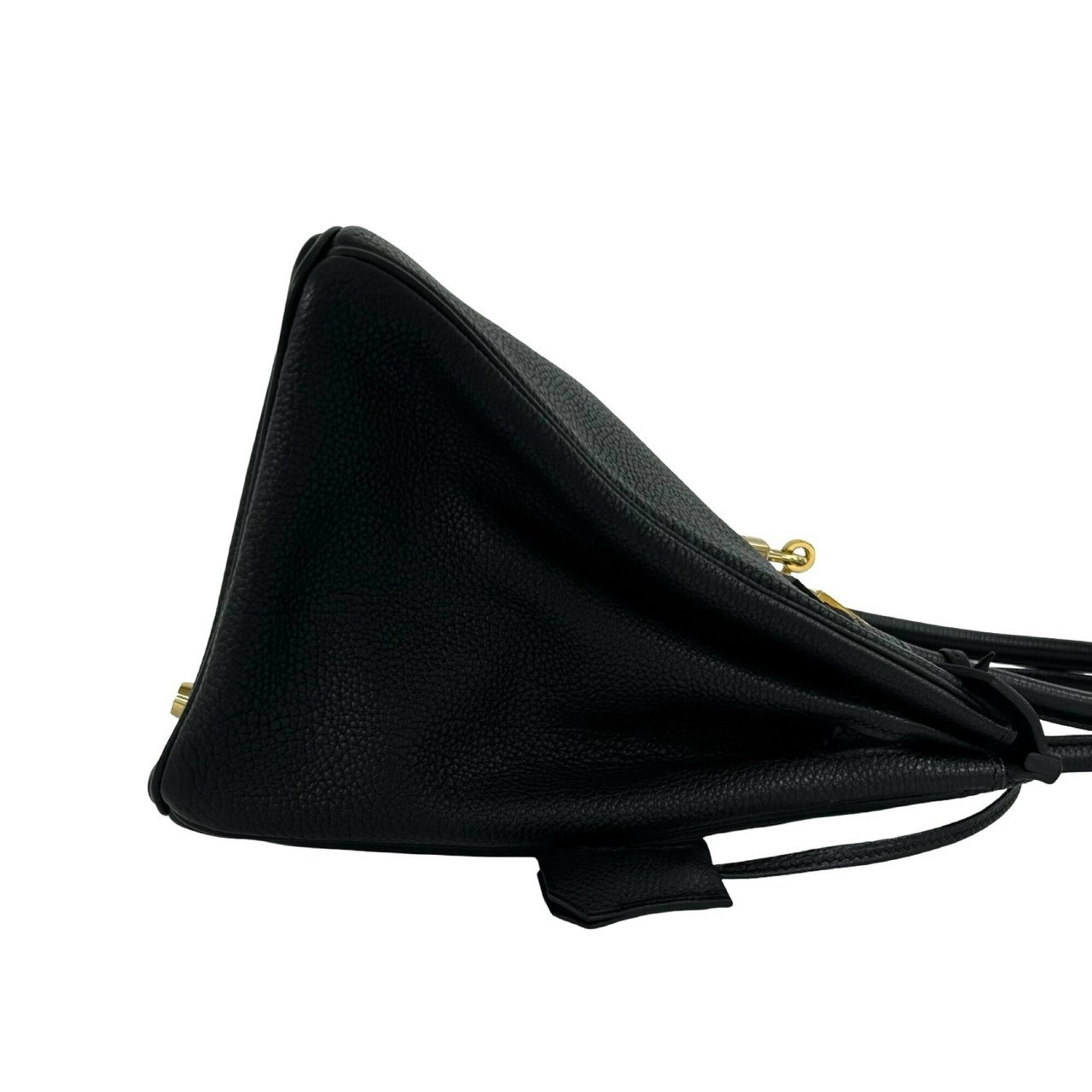 Hermes Black Togo Leather Handbag Tote Bag (Pre-Owned)
