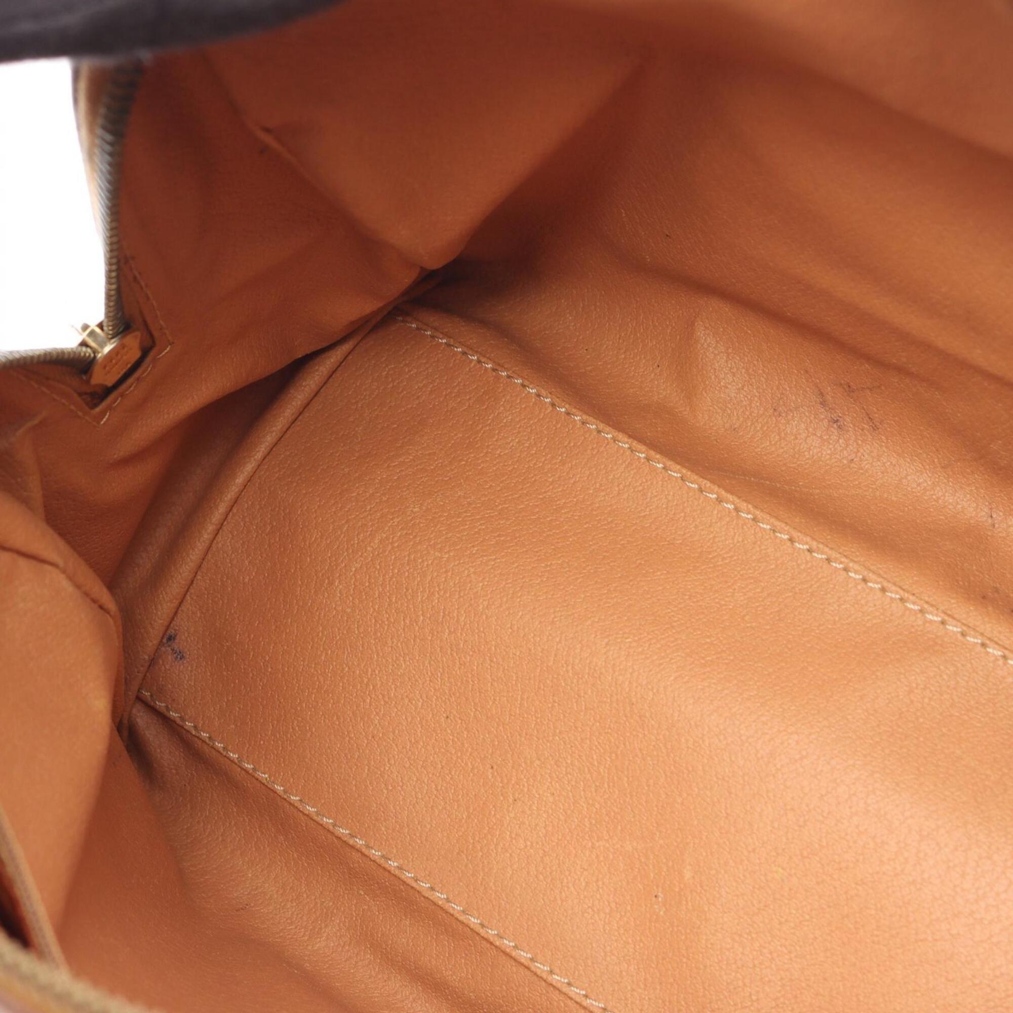Celine Beige Brown Coated Canvas Pvc Leather Handbag (Pre-Owned)