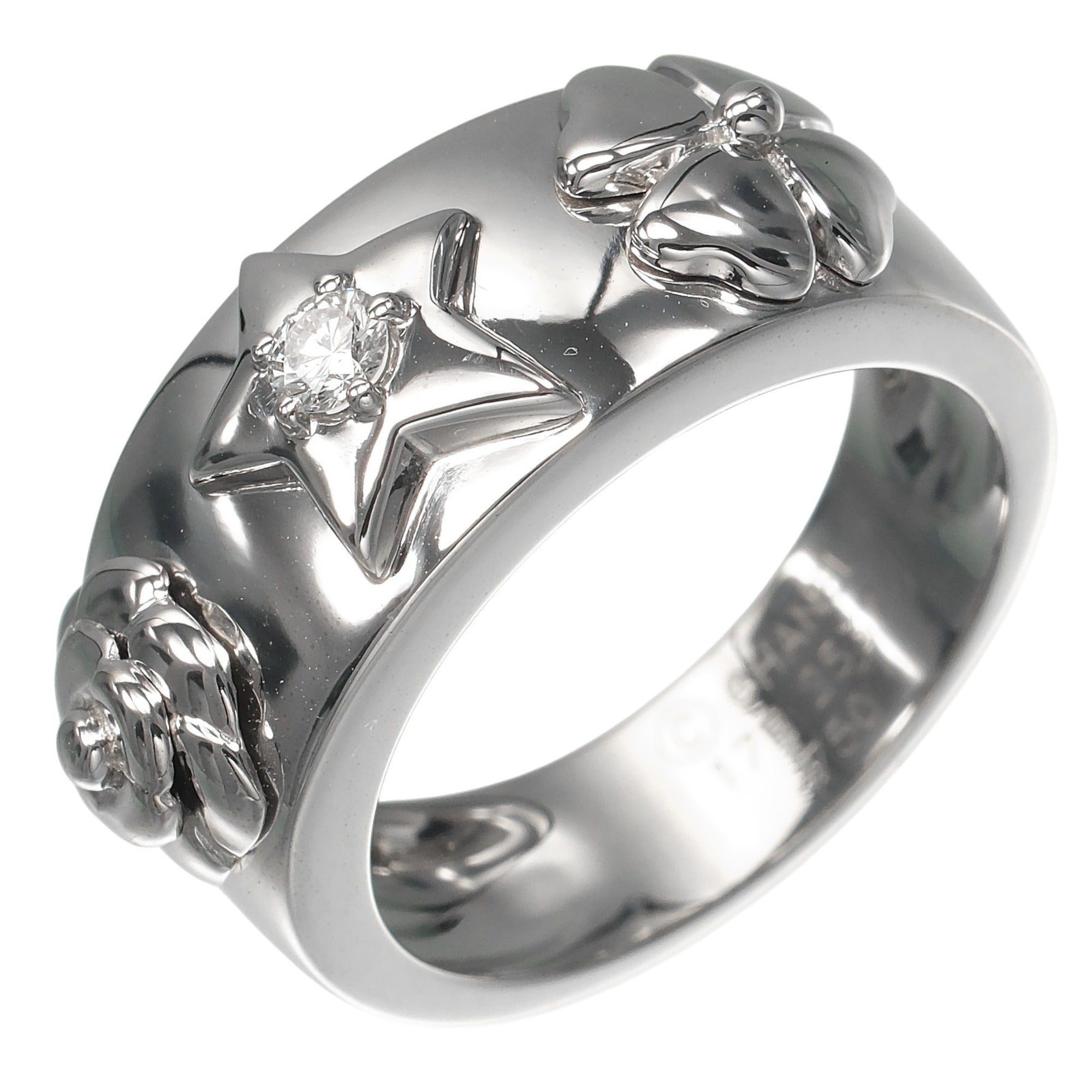 Chanel White Gold (18K) Band Ring (Pre-Owned)