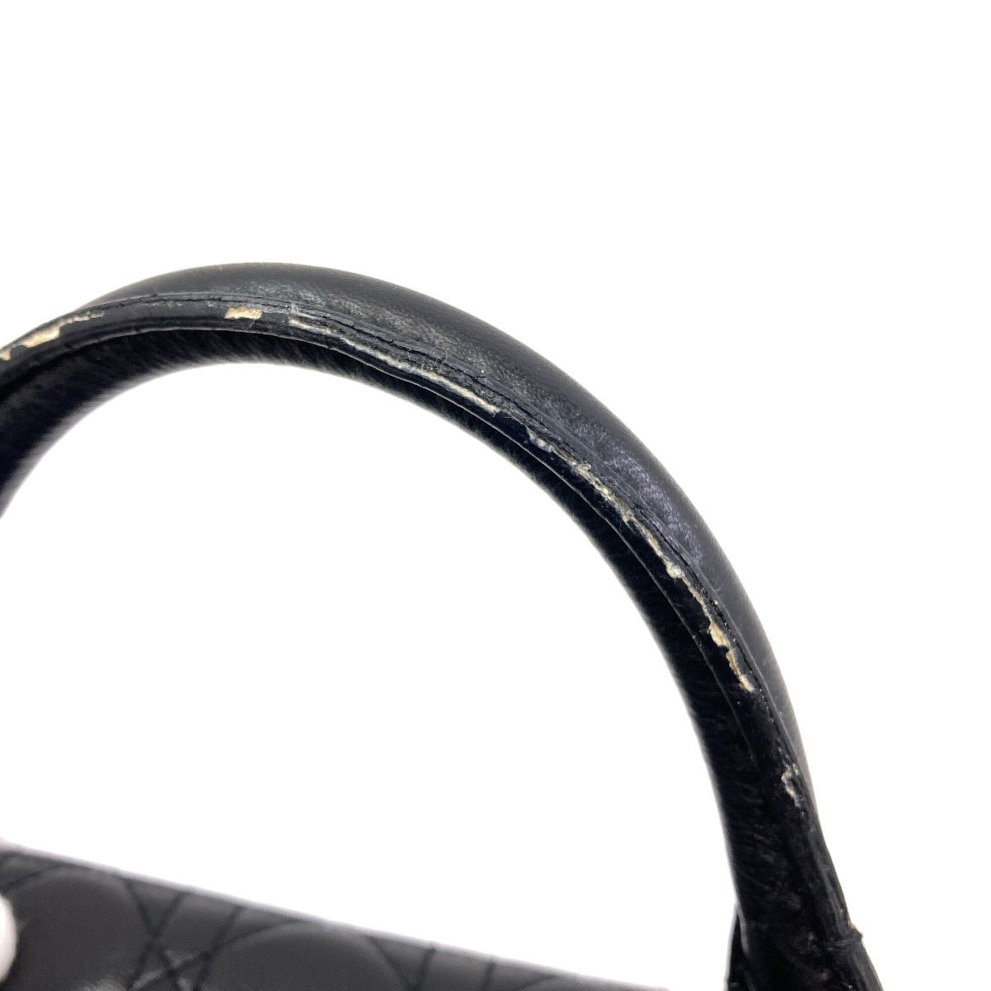 Christian Dior Black Leather Handbag (Pre-Owned)