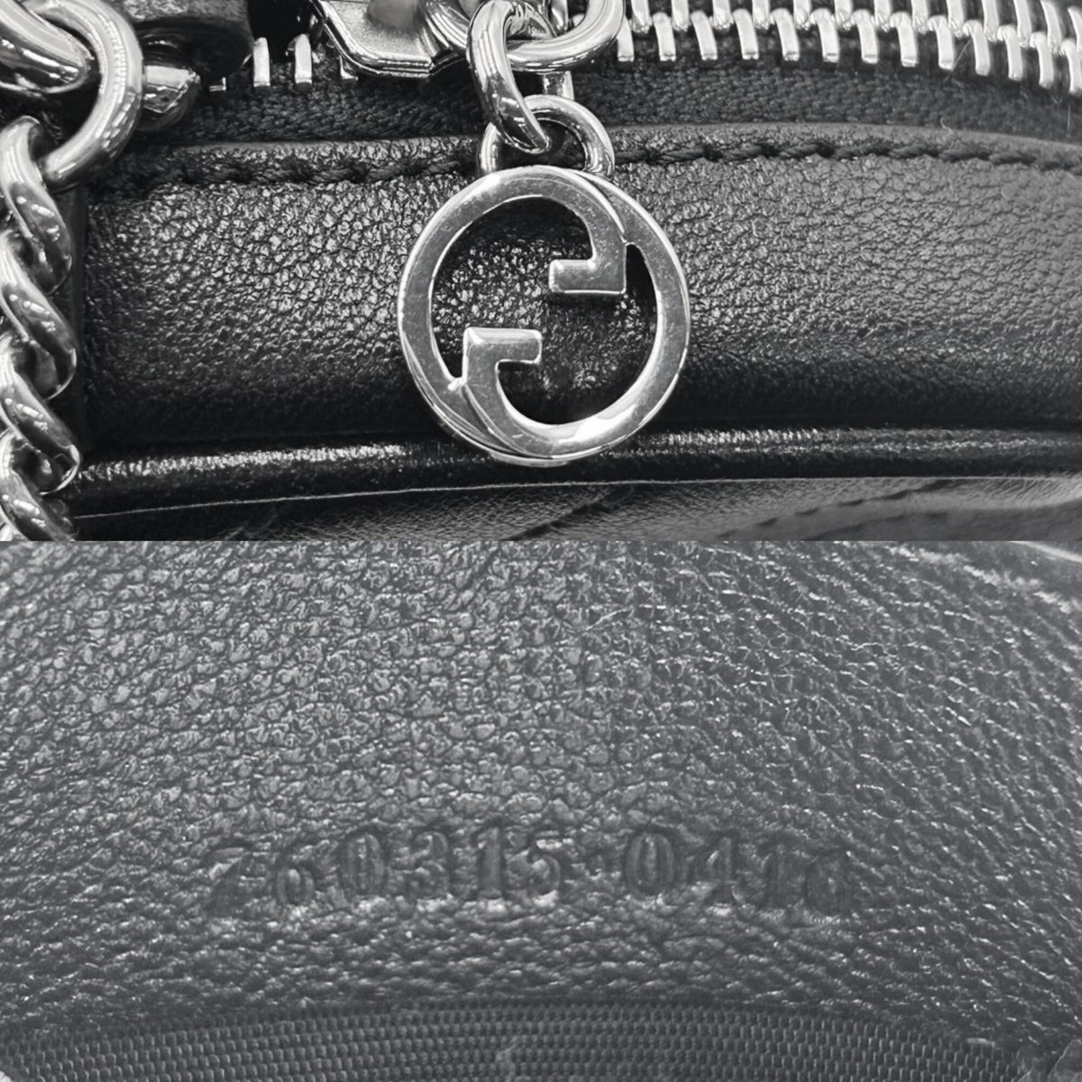 Gucci Black Leather Pochette Shoulder Bag (Pre-Owned)