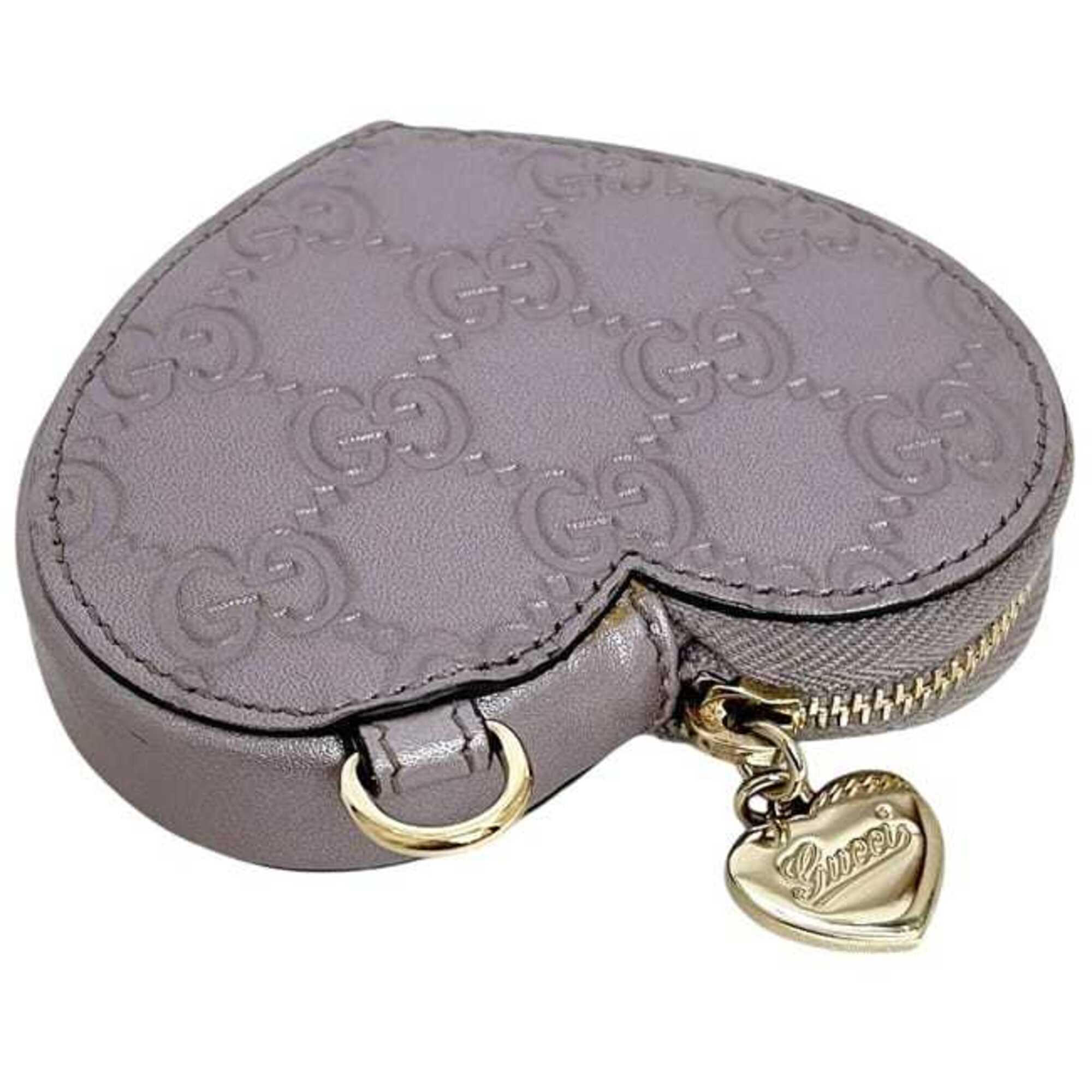 Gucci Purple Leather Coin Purse/Coin Case (Pre-Owned)