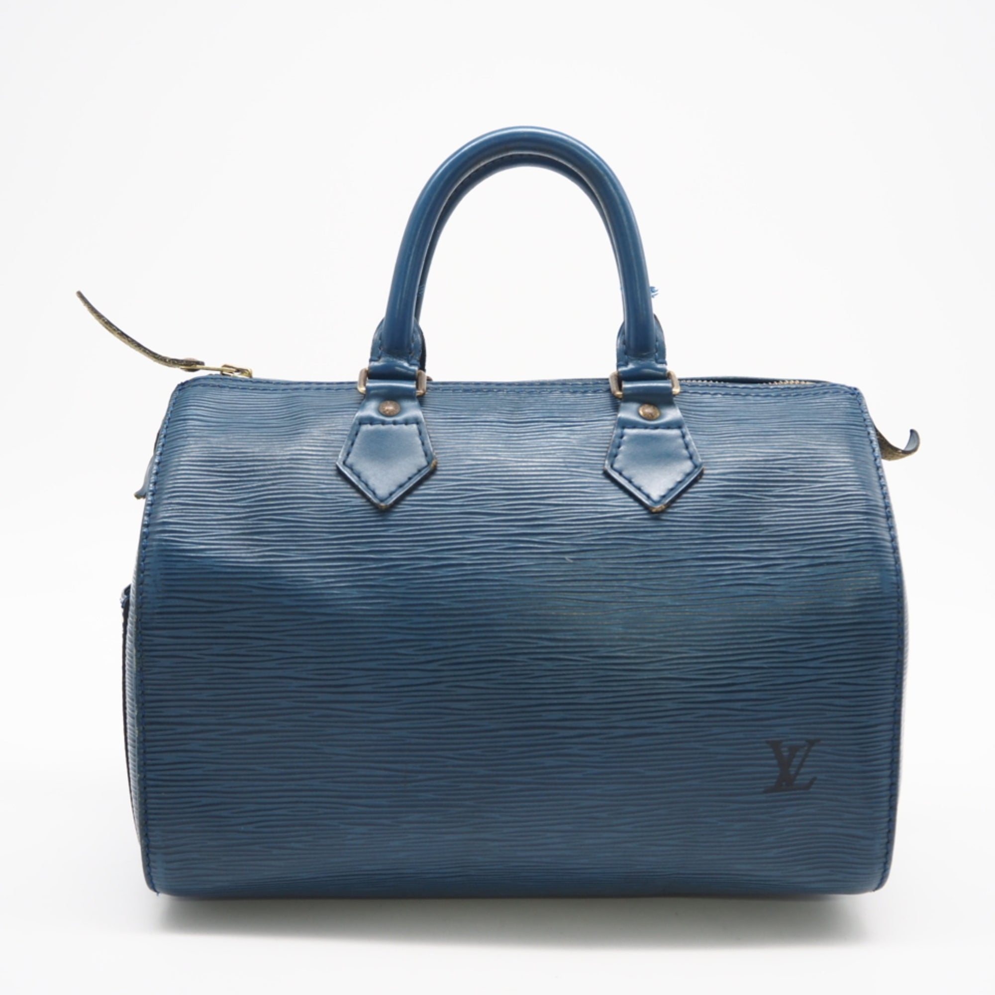 Louis Vuitton Toledo Blue Leather Handbag (Pre-Owned)