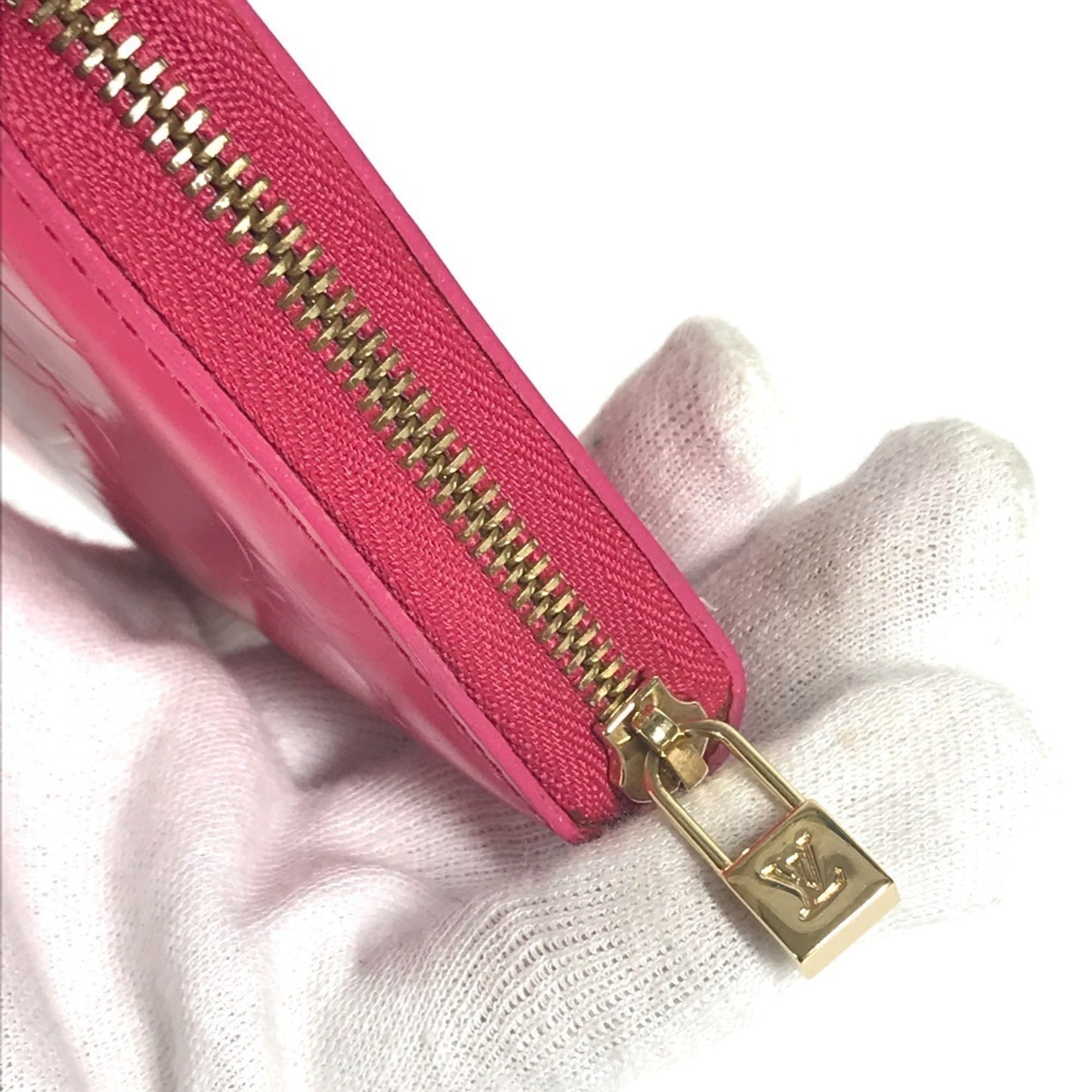 Louis Vuitton Monogram Vernis Fuchsia Pink Pink Monogram Vernis Wallet (Bi-Fold) (Pre-Owned)