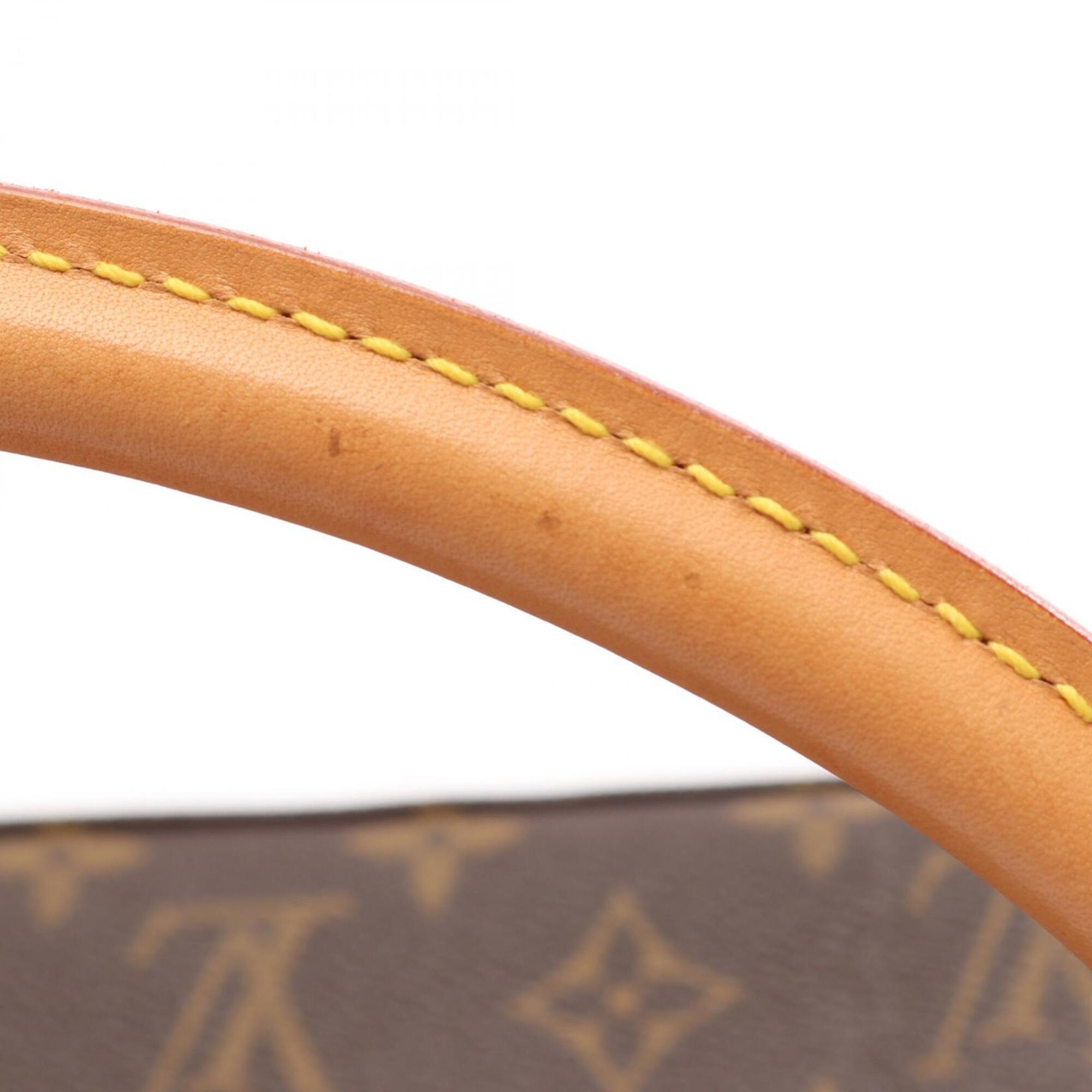 Louis Vuitton Brown Monogram Coated Canvas Leather Handbag Shoulder Bag (Pre-Owned)
