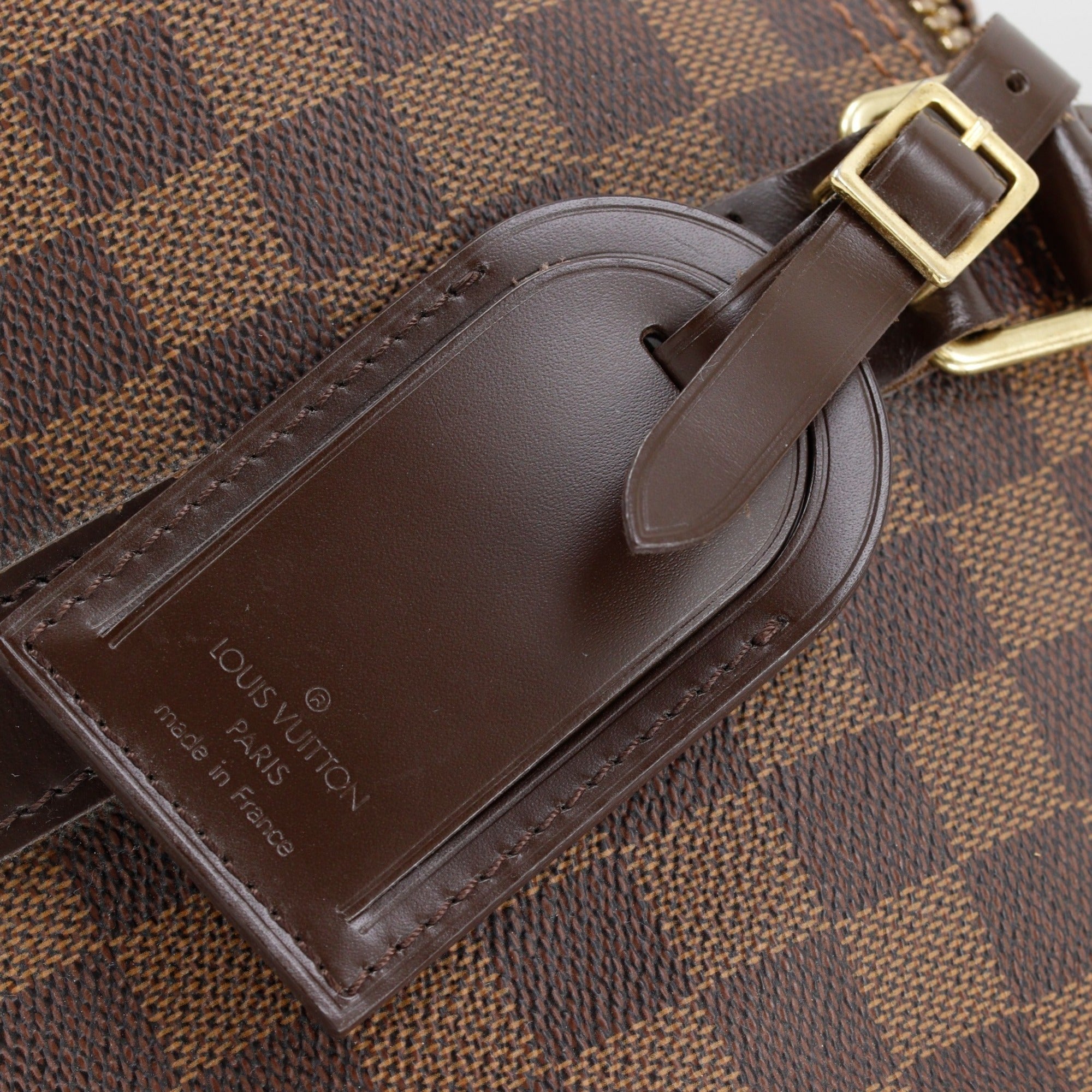 Louis Vuitton Damier Brown Damier Canvas Boston Bag (Pre-Owned)