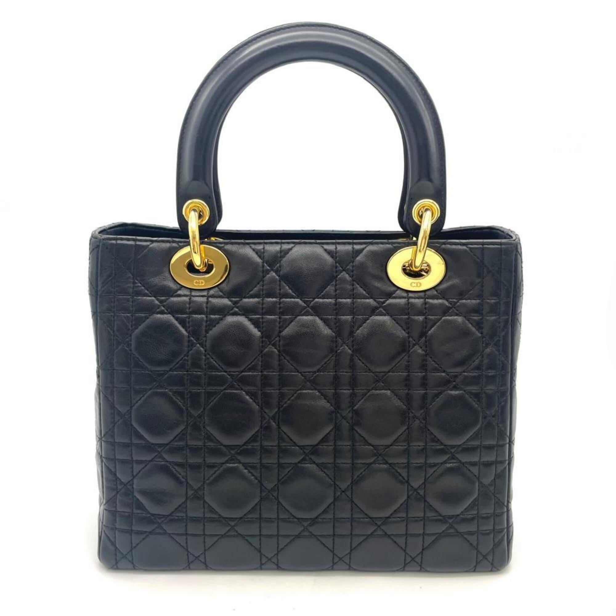 Christian Dior Black Leather Handbag (Pre-Owned)