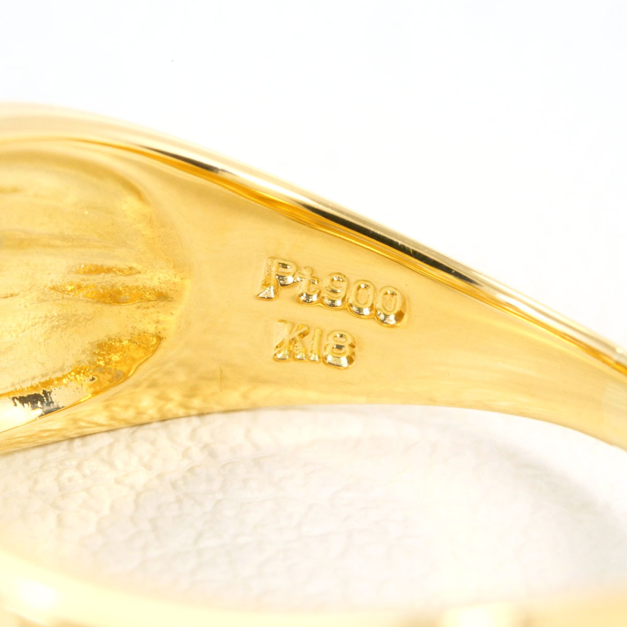 Unbranded Platinum Yellow Gold Yellow Gold (18K) Platinum 900 Band Ring (Pre-Owned)