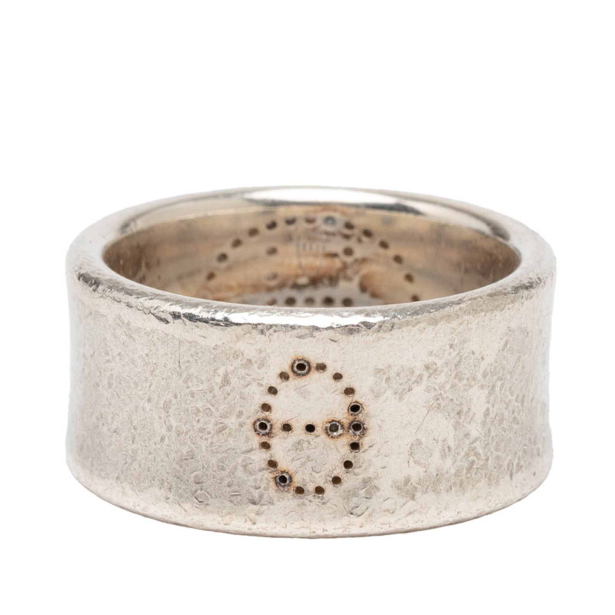 Hermes Silver 925 Band Ring (Pre-Owned)