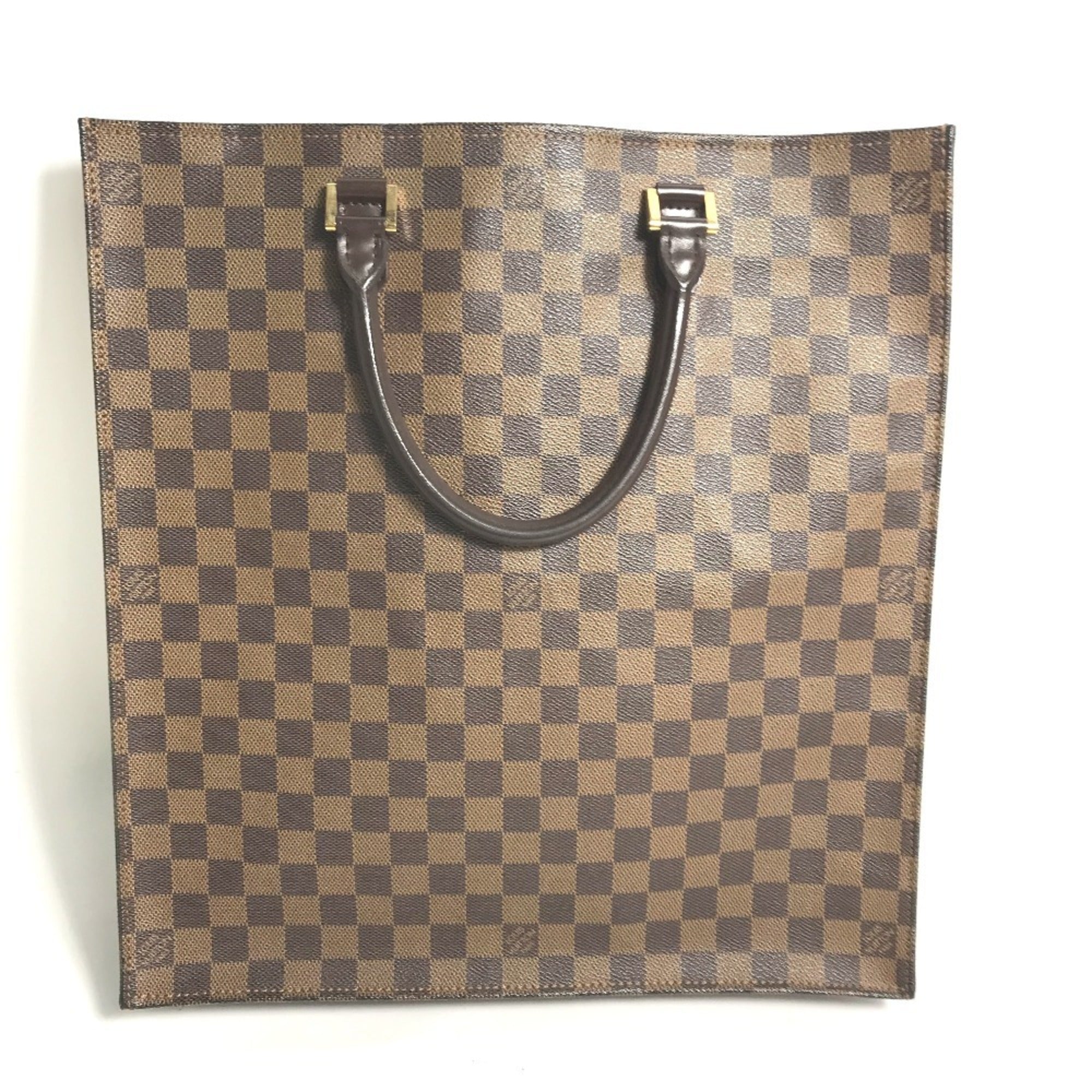 Louis Vuitton Brown Damier Canvas Ebene Damier Canvas Handbag Tote Bag (Pre-Owned)