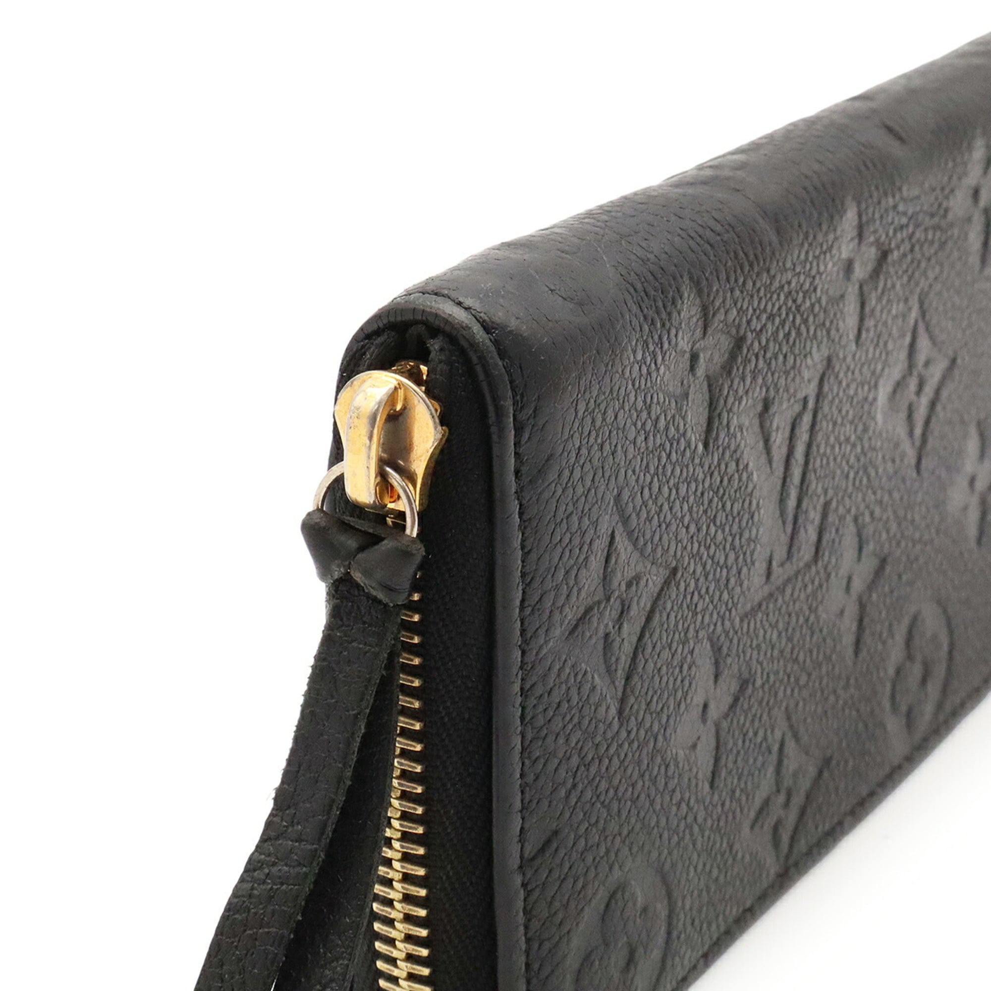 Louis Vuitton Noir Monogram Empreinte Leather Long Wallet (Bi-Fold) (Pre-Owned)