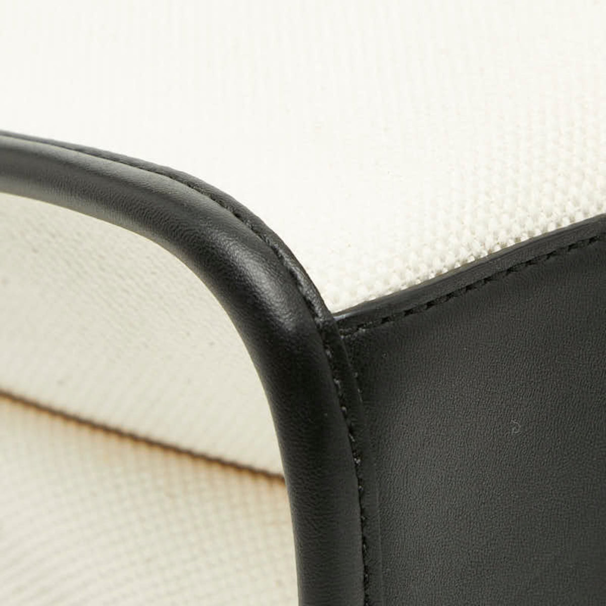 Michael Kors Black White Canvas Leather Shoulder Bag Tote Bag (Pre-Owned)