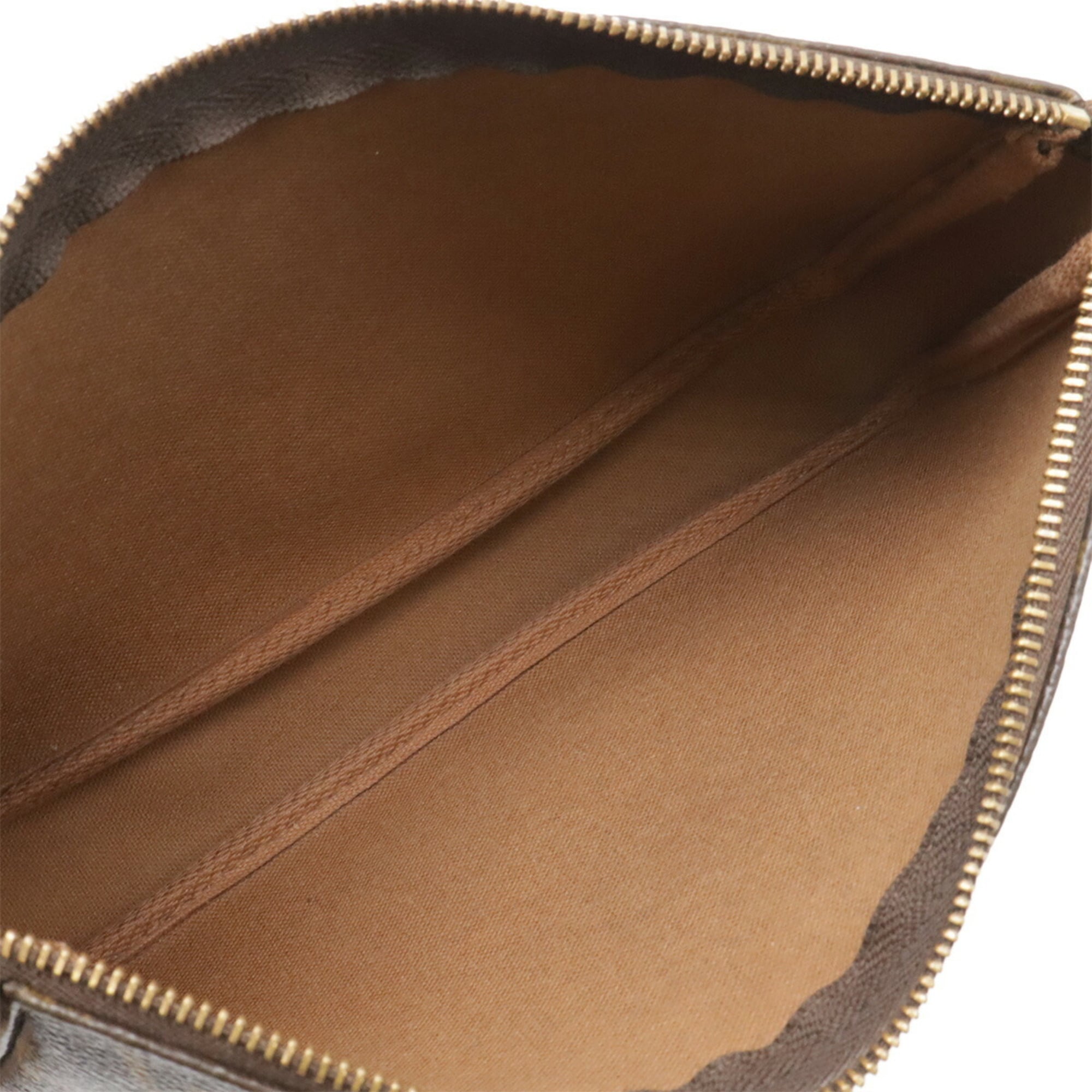 Louis Vuitton Brown Monogram Pvc Handbag Pochette Pouch (Pre-Owned)