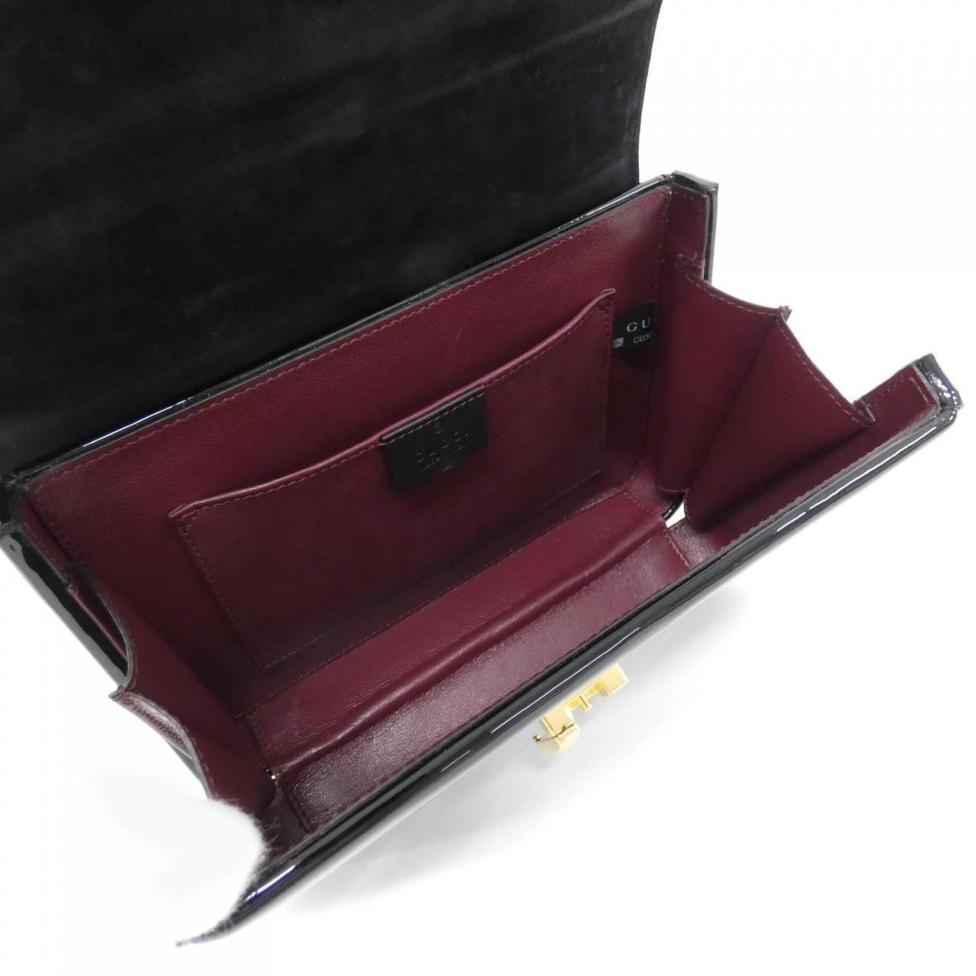 Gucci Black Leather Handbag (Pre-Owned)