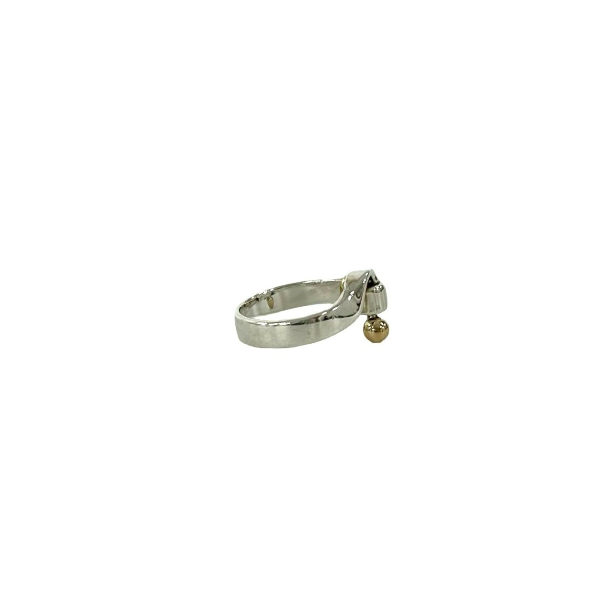 Tiffany Gold Silver Yellow Gold (18K) Silver 925 Band Ring (Pre-Owned)
