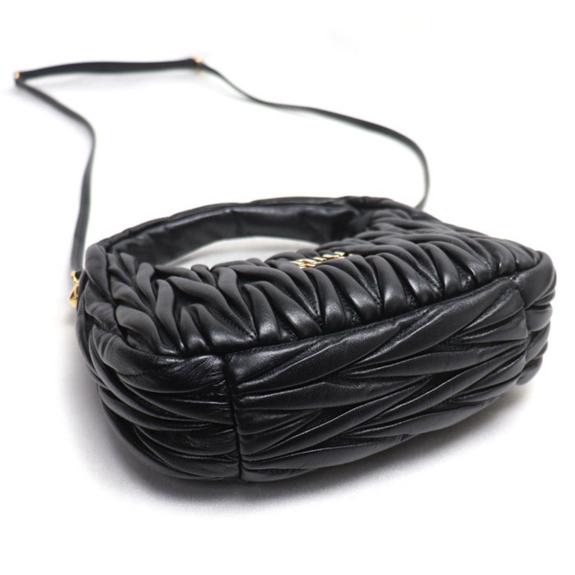 Miu Miu Black Leather Shoulder Bag (Pre-Owned)