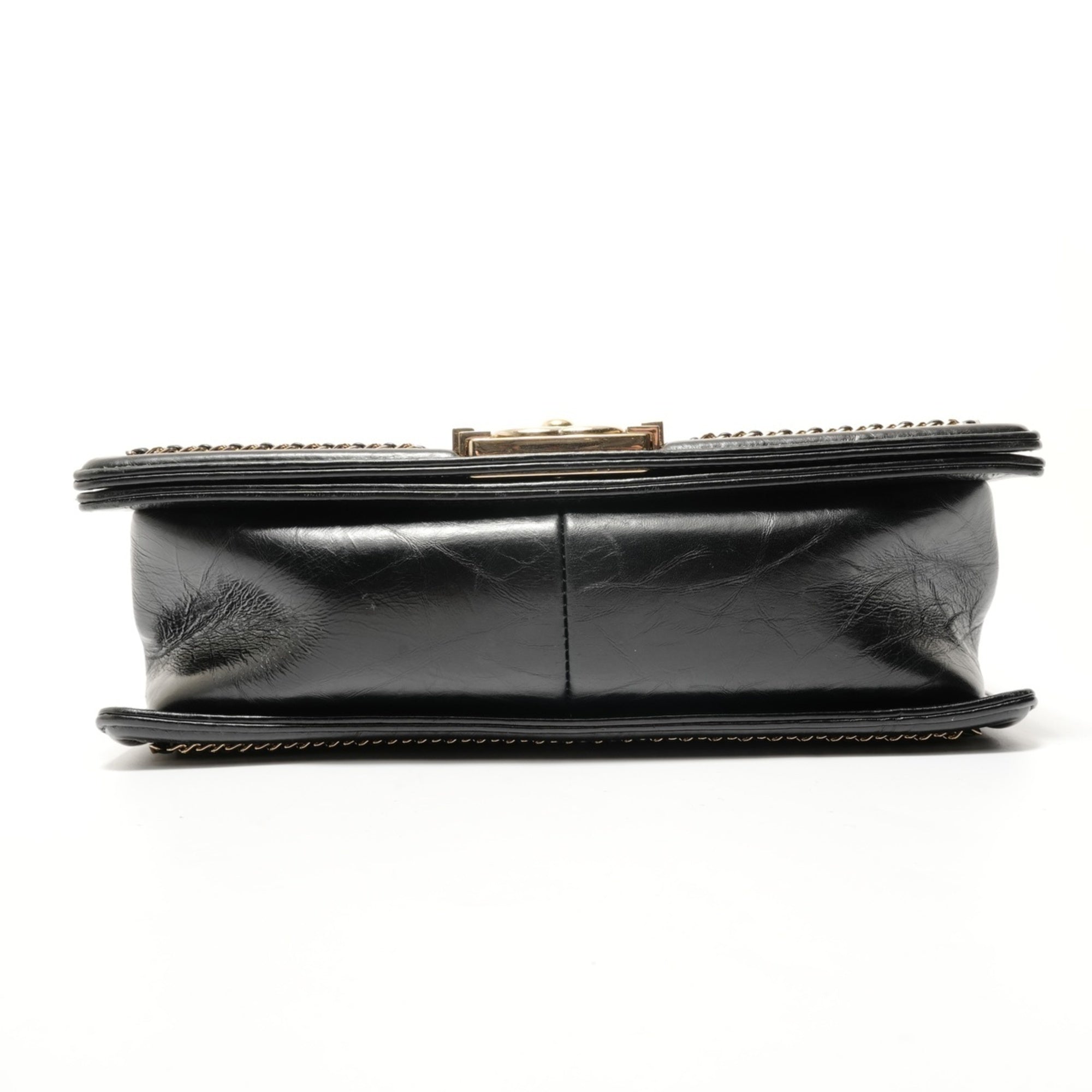 Chanel Boy Chanel Black Shoulder Bag (Pre-Owned)