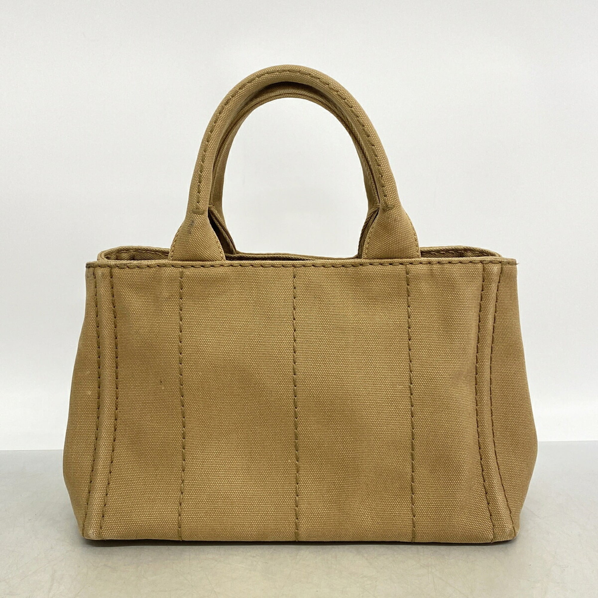 Prada Brown Canvas Tote Bag (Pre-Owned)
