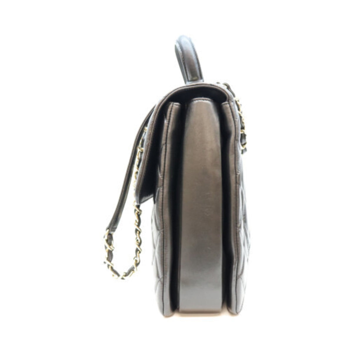 Chanel Black Leather Shoulder Bag (Pre-Owned)