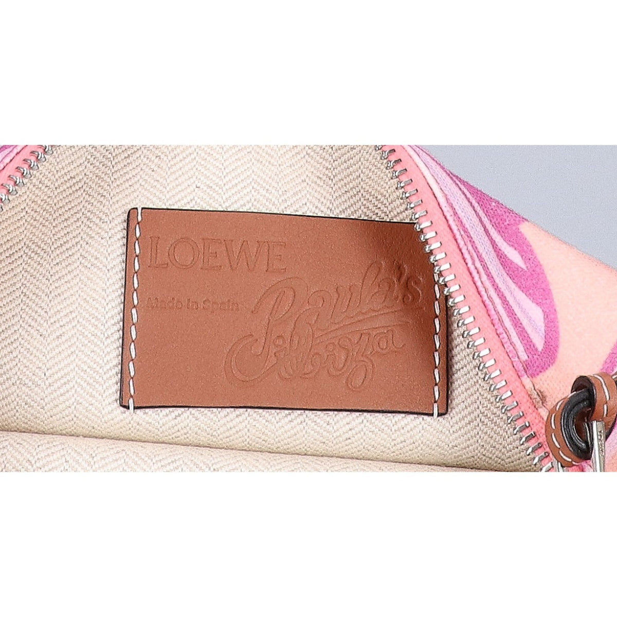 Loewe Pink Canvas Clutch Bag (Pre-Owned)