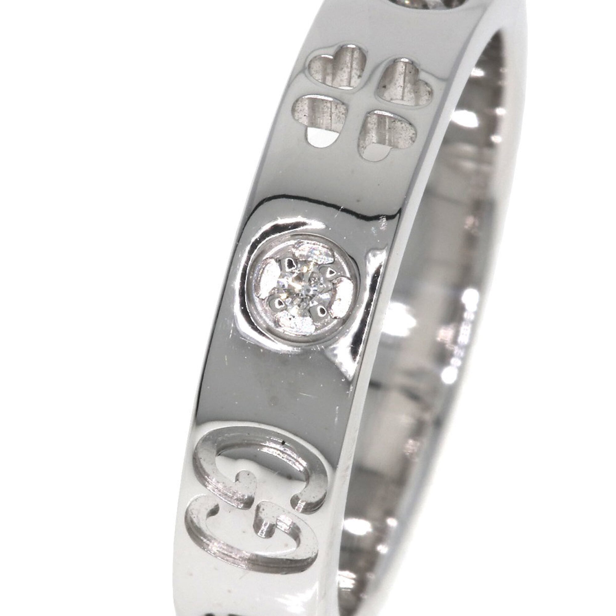 Gucci White Gold White Gold (18K) Band Ring (Pre-Owned)