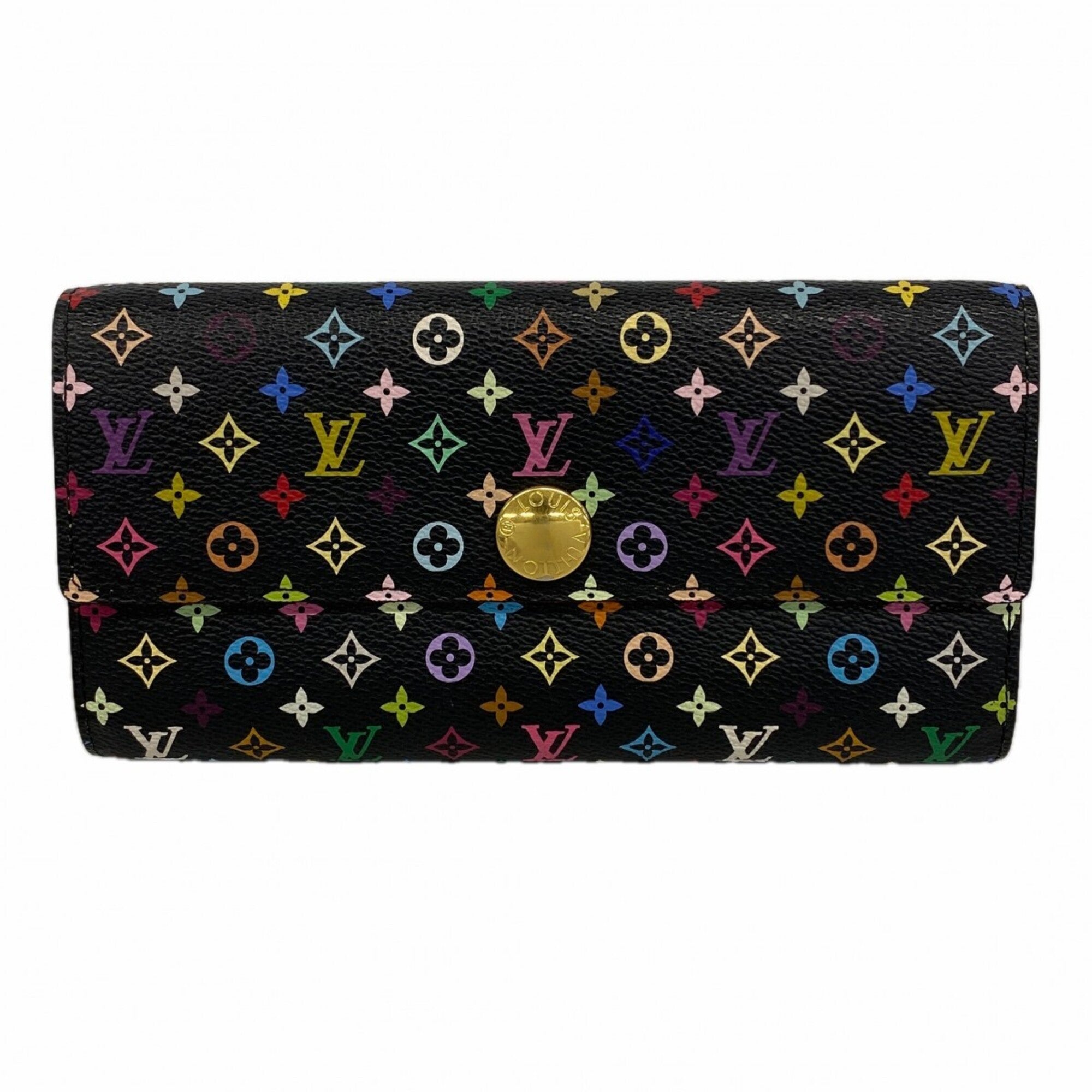 Louis Vuitton Noir Pistache Long Wallet (Bi-Fold) (Pre-Owned)