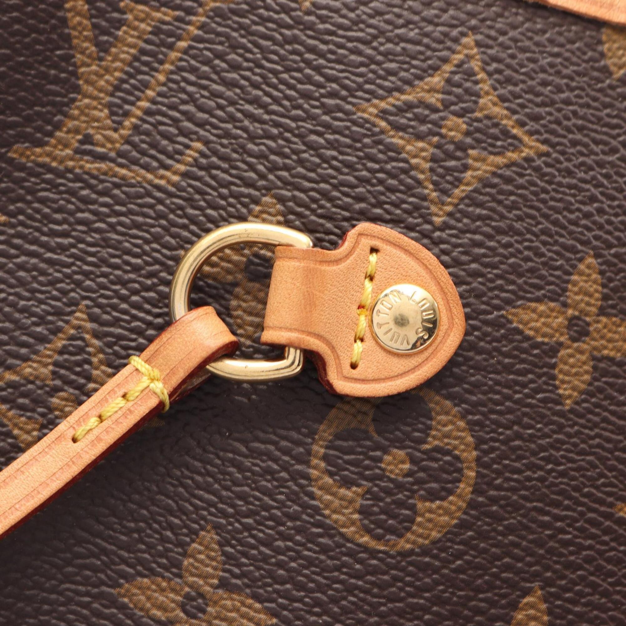 Louis Vuitton Brown Pivoine Monogram Pvc Coated Canvas Leather Handbag Pouch Tote Bag (Pre-Owned)