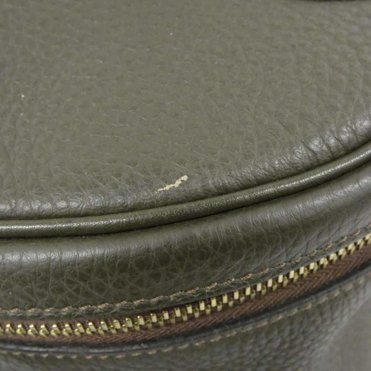 Hermes Green Taurillon Clemence Leather Handbag (Pre-Owned)
