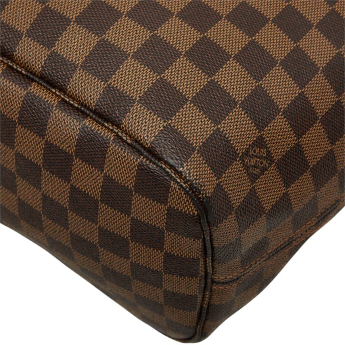 Louis Vuitton Brown Damier Canvas Ebene Pvc Leather Shoulder Bag Tote Bag (Pre-Owned)