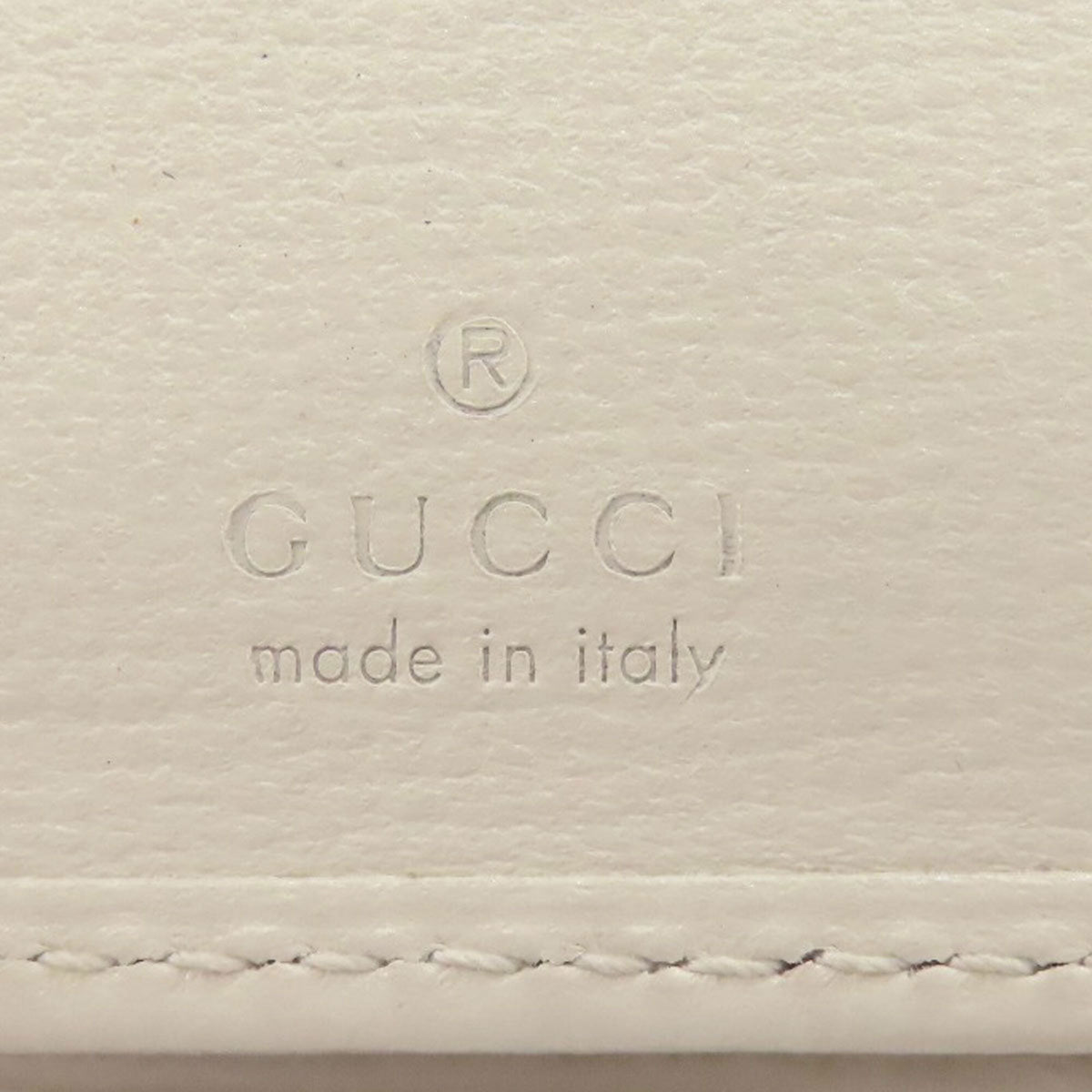 Gucci Brown White Pvc Leather Wallet (Bi-Fold) (Pre-Owned)