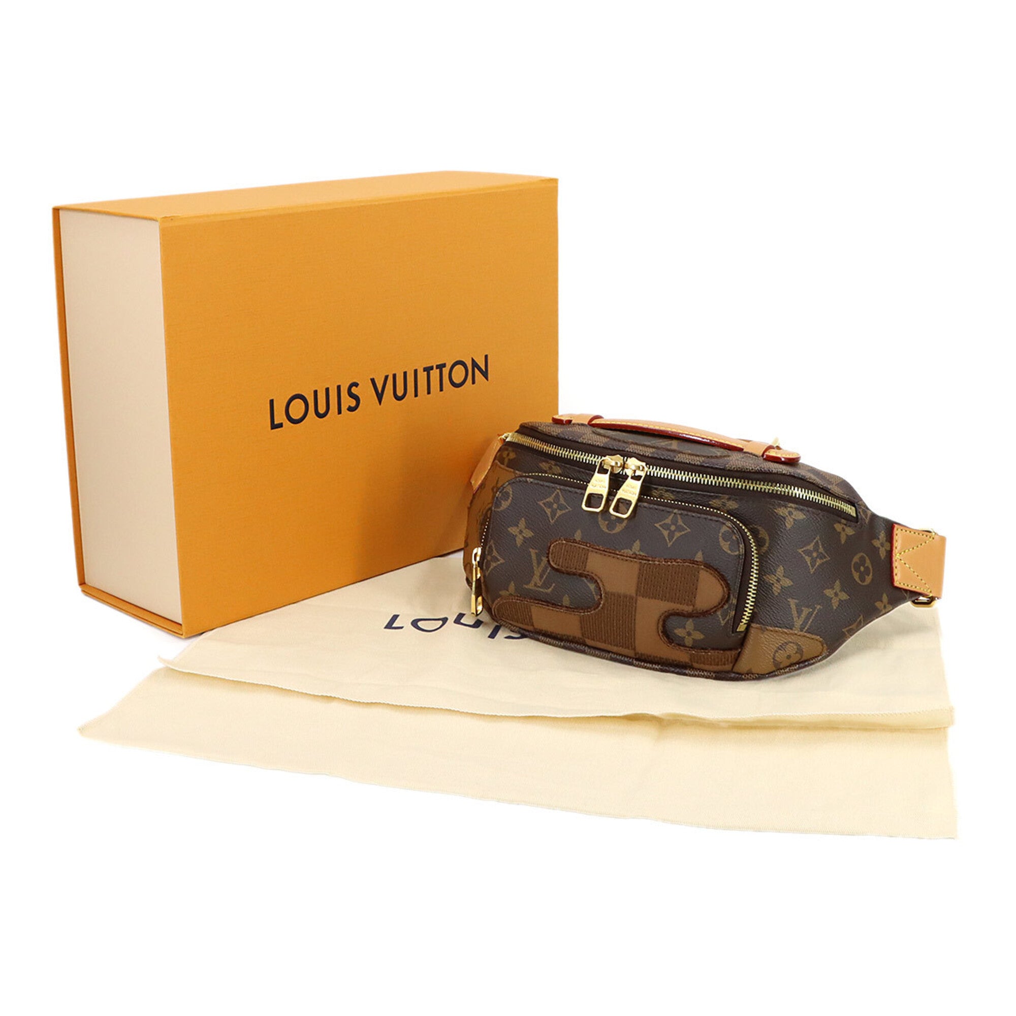 Louis Vuitton Brown Ebene Monogram Monogram Damier Canvas Handbag Sling Bag (Pre-Owned)