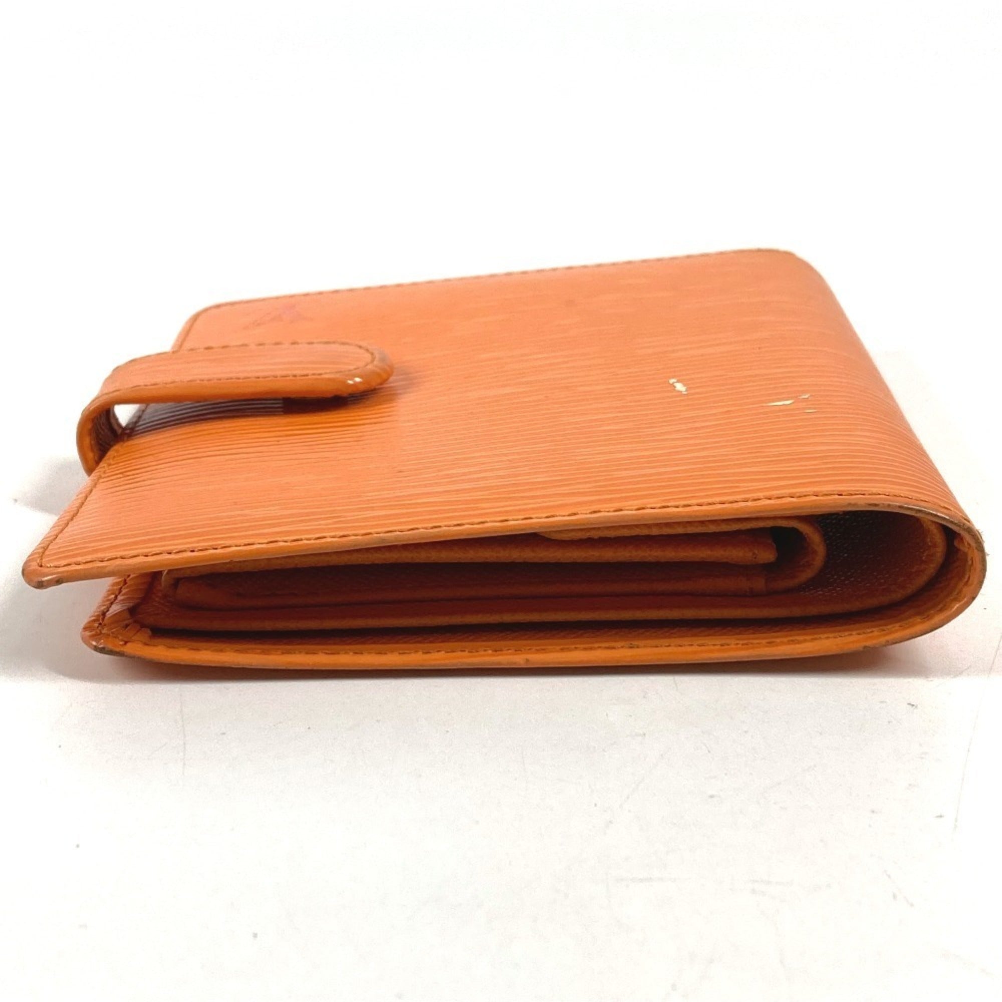 Louis Vuitton Epi Orange Epi Leather Wallet (Bi-Fold) (Pre-Owned)