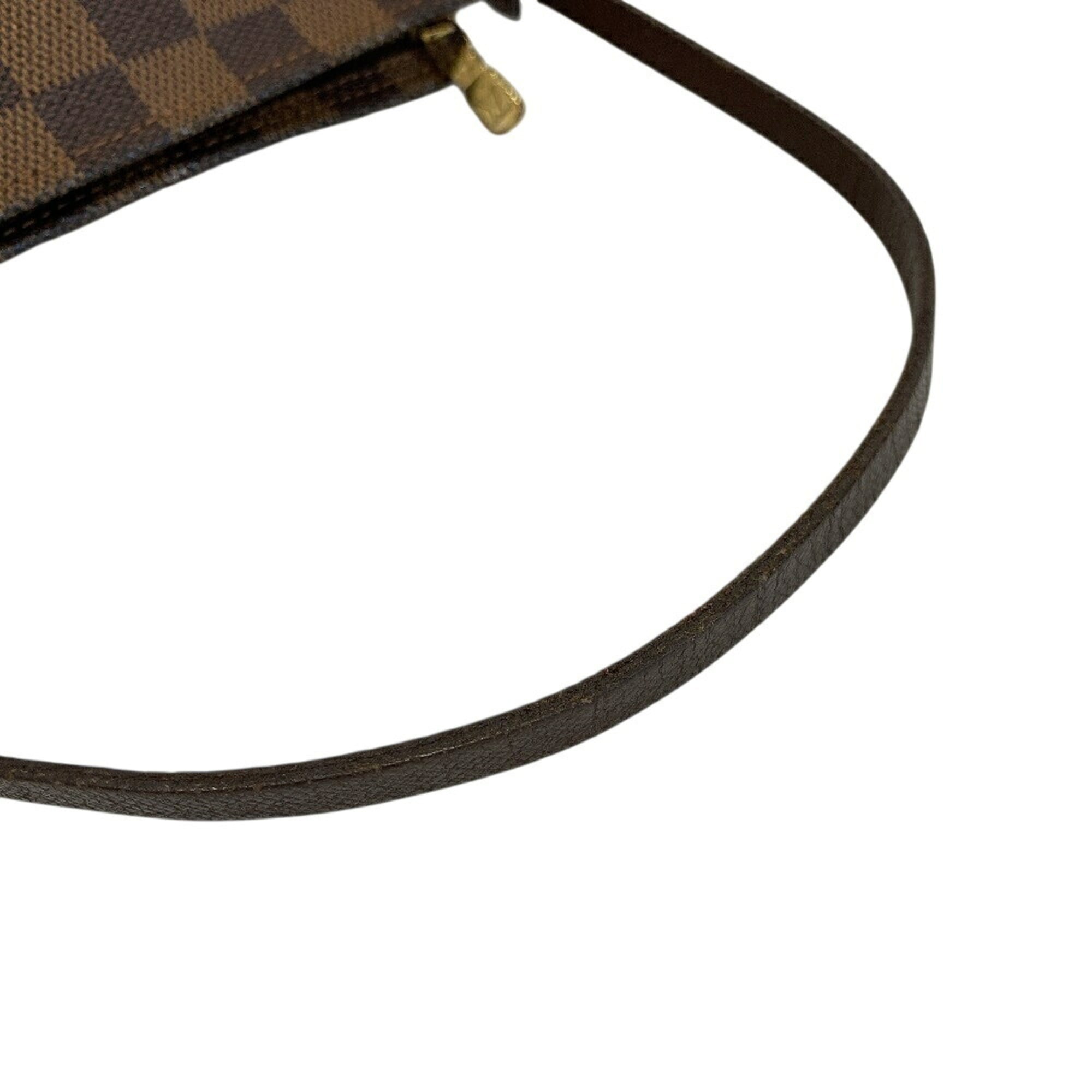 Louis Vuitton Brown Leather Pouch (Pre-Owned)
