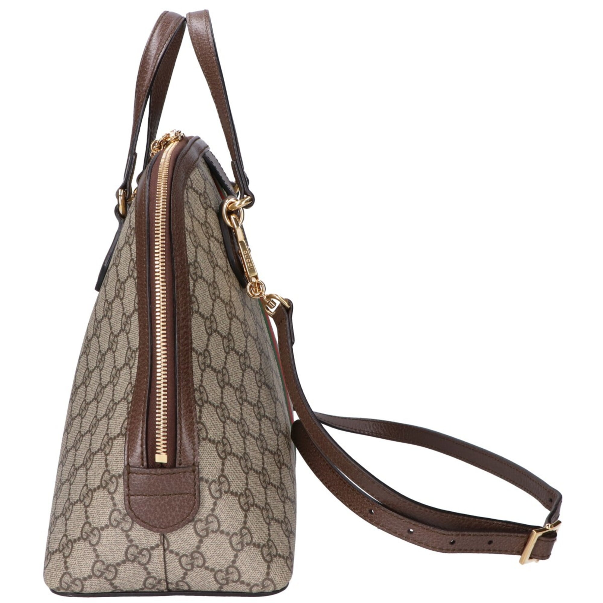 Gucci Dark Brown Pvc Handbag Shoulder Bag (Pre-Owned)