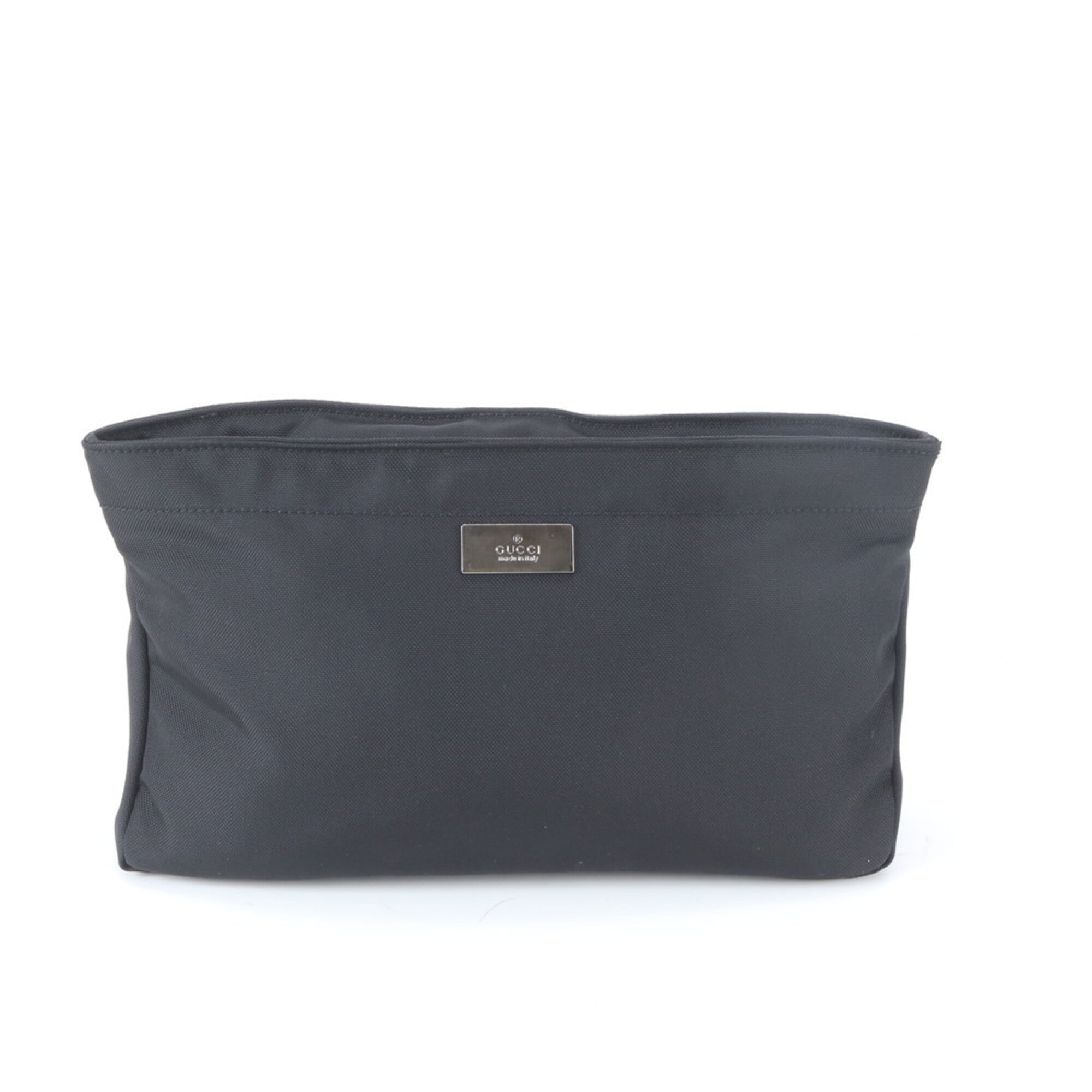 Gucci Black Leather Nylon Handbag (Pre-Owned)