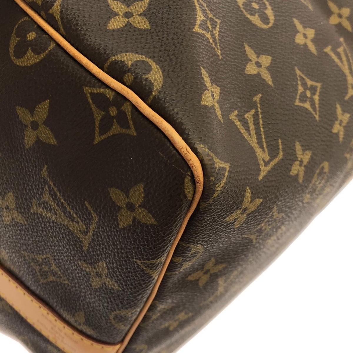 Louis Vuitton Marron Coated Canvas Boston Bag (Pre-Owned)