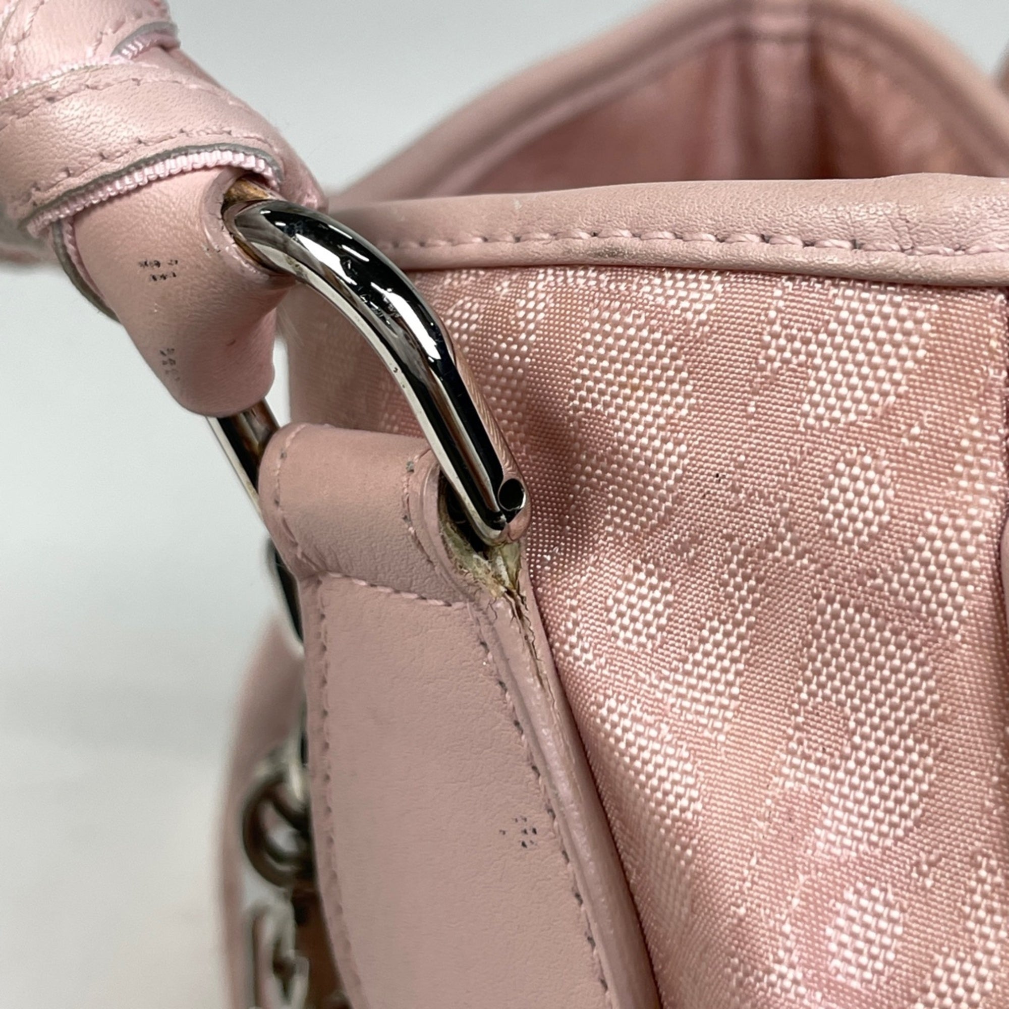 Christian Dior Pink Trotter Handbag Tote Bag (Pre-Owned)