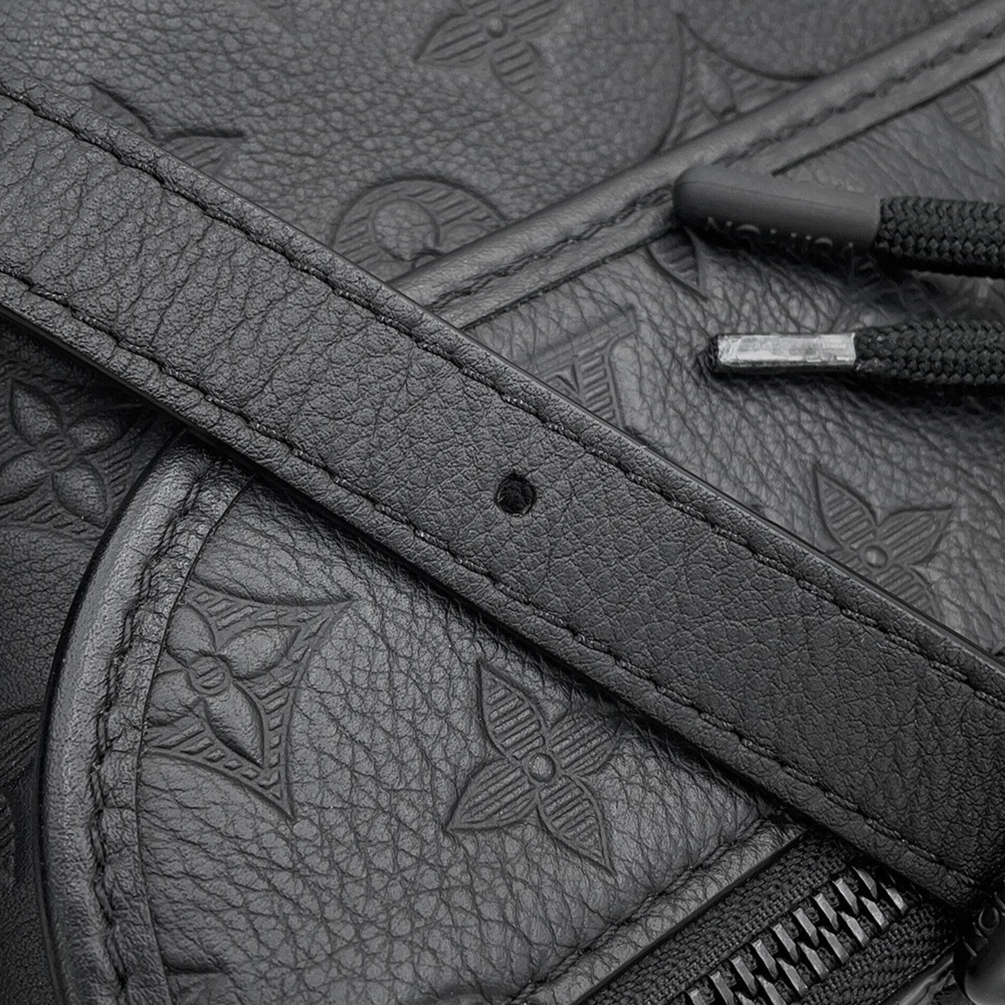 Louis Vuitton Noir Monogram Shadow Shoulder Bag (Pre-Owned)