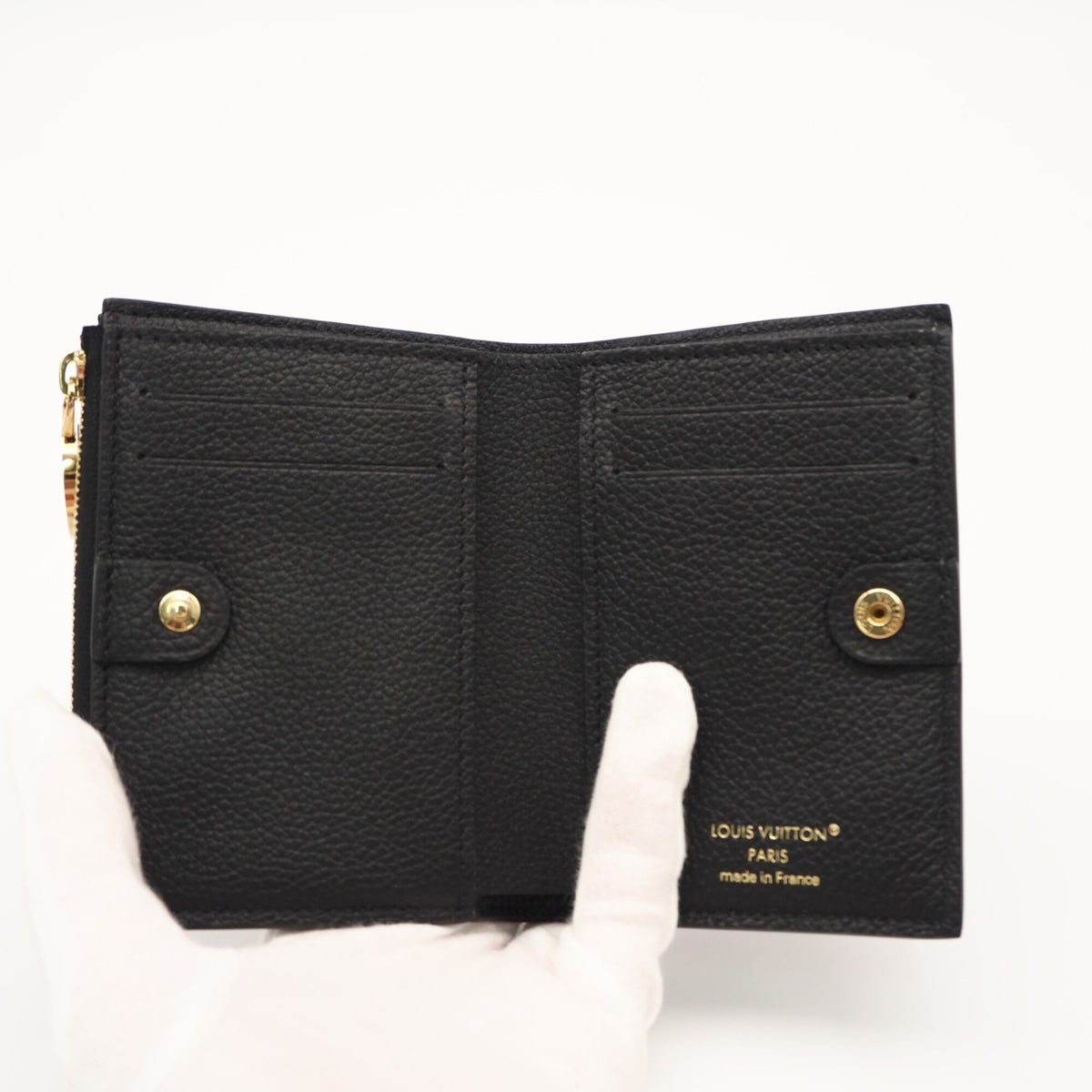 Louis Vuitton Monogram Empreinte Black Noir Wallet (Bi-Fold) (Pre-Owned)