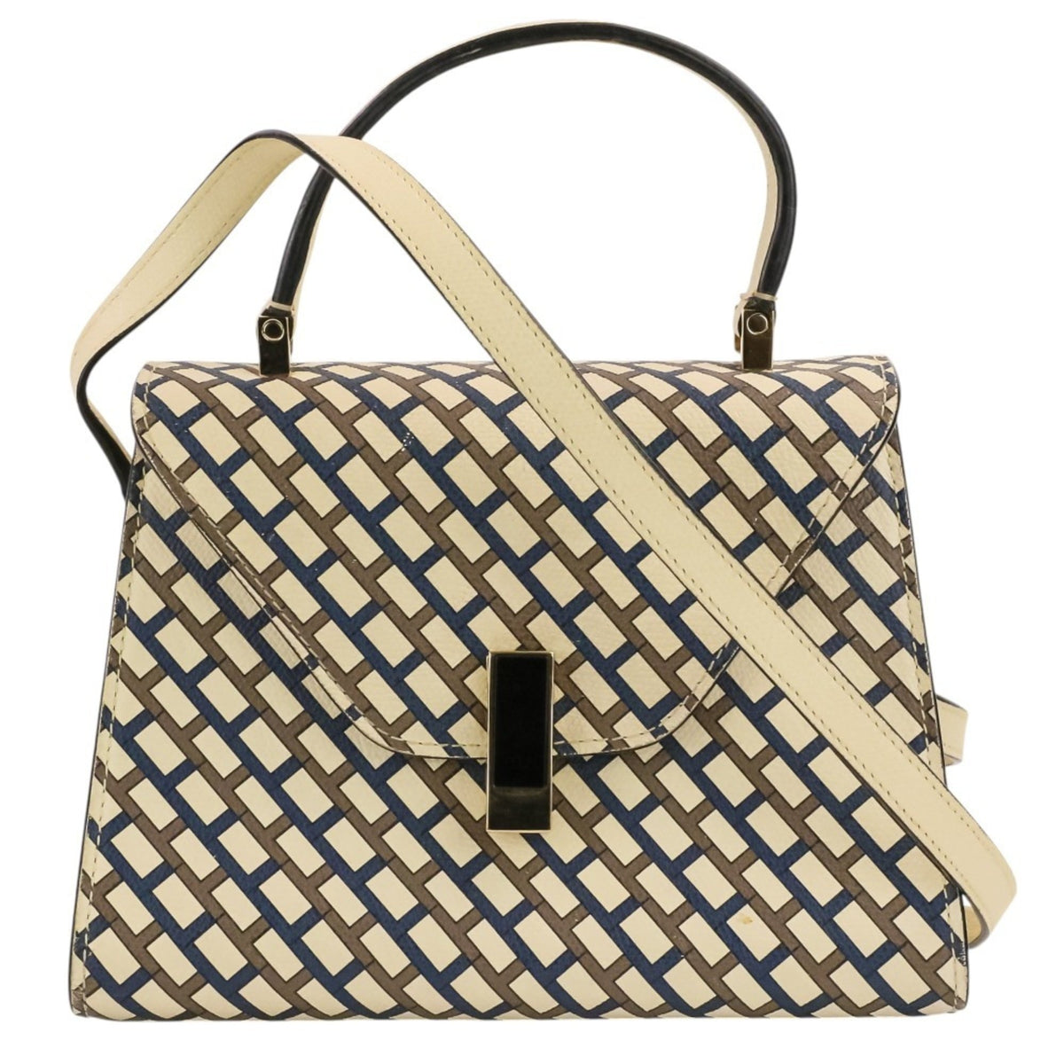 Valextra Multi-Color White Handbag Shoulder Bag (Pre-Owned)