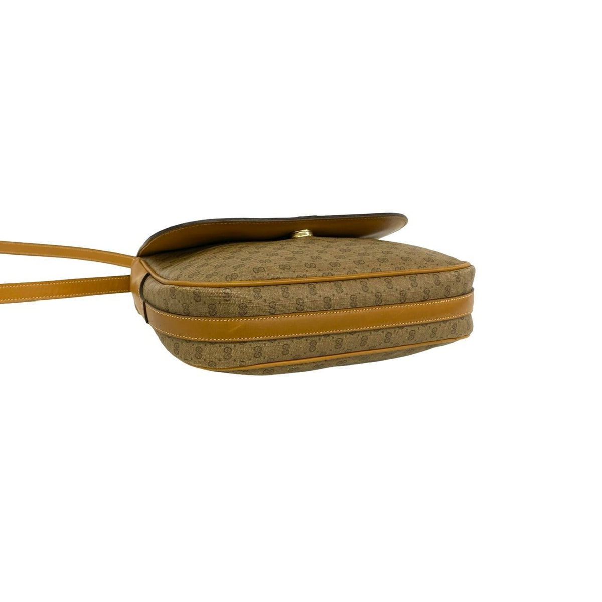 Gucci Brown Leather Pvc Pochette Shoulder Bag (Pre-Owned)