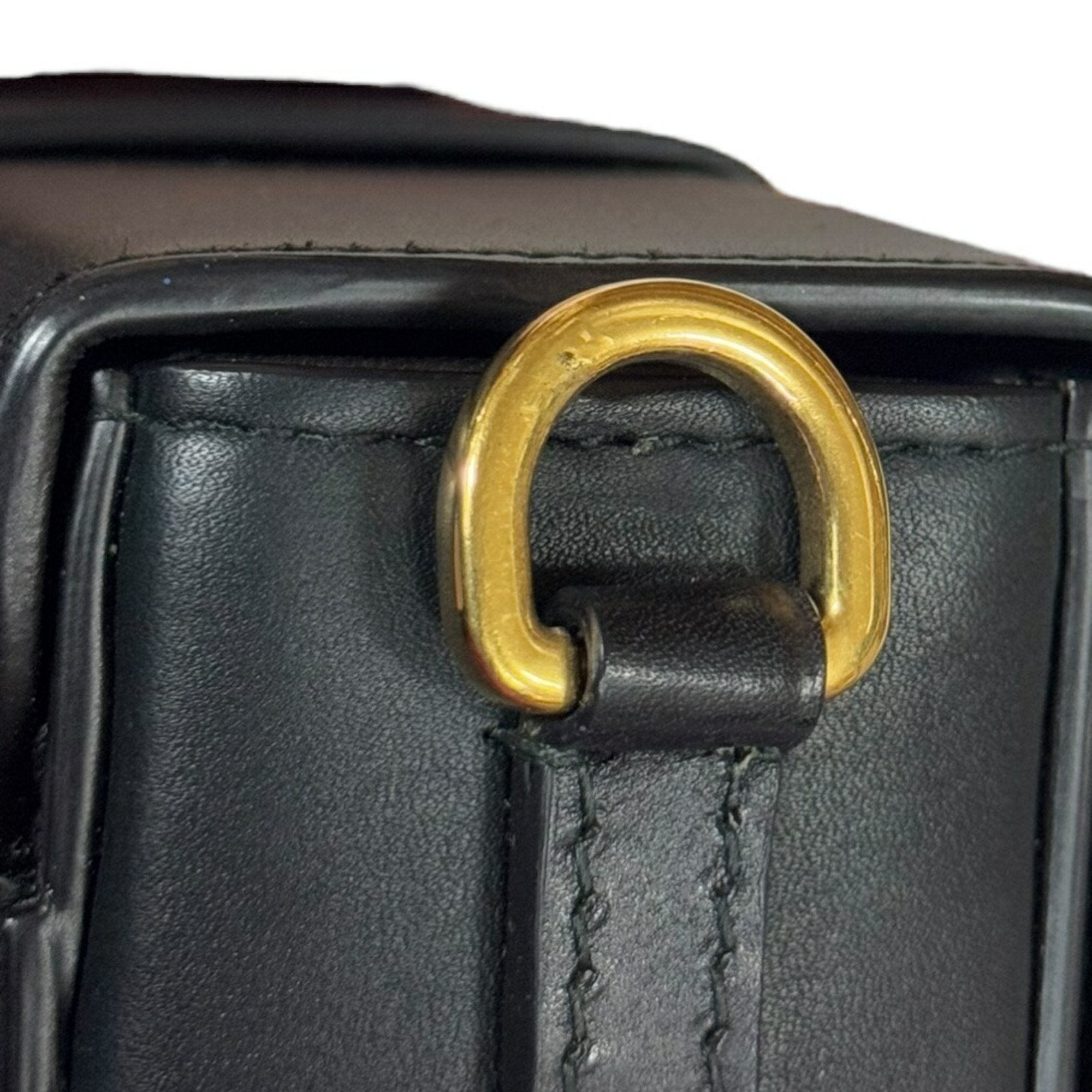 Christian Dior Black Leather Shoulder Bag (Pre-Owned)