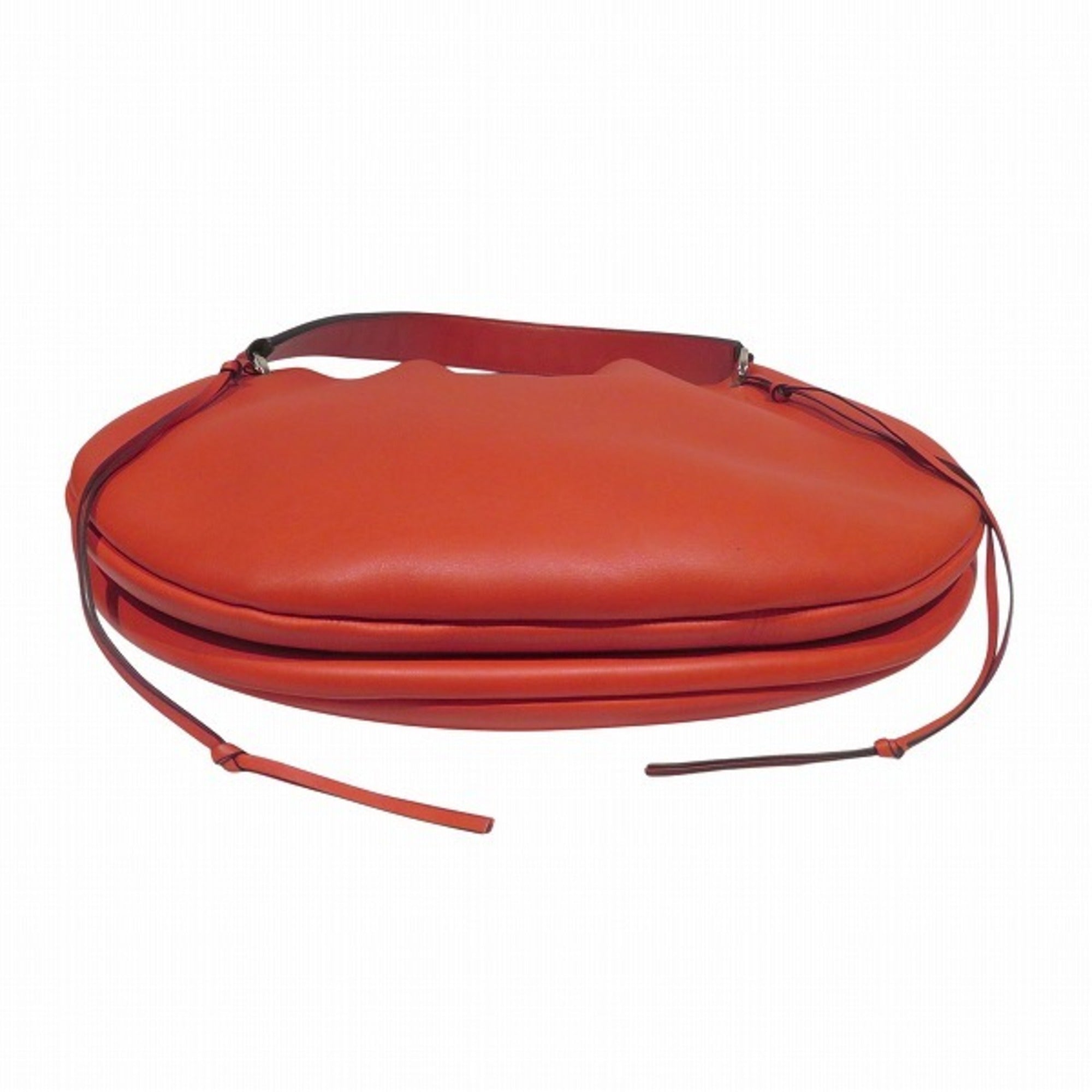 Loewe Red Color Leather Handbag Shoulder Bag (Pre-Owned)