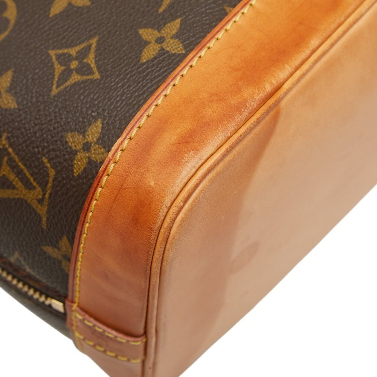 Louis Vuitton Brown Pvc Leather Handbag (Pre-Owned)