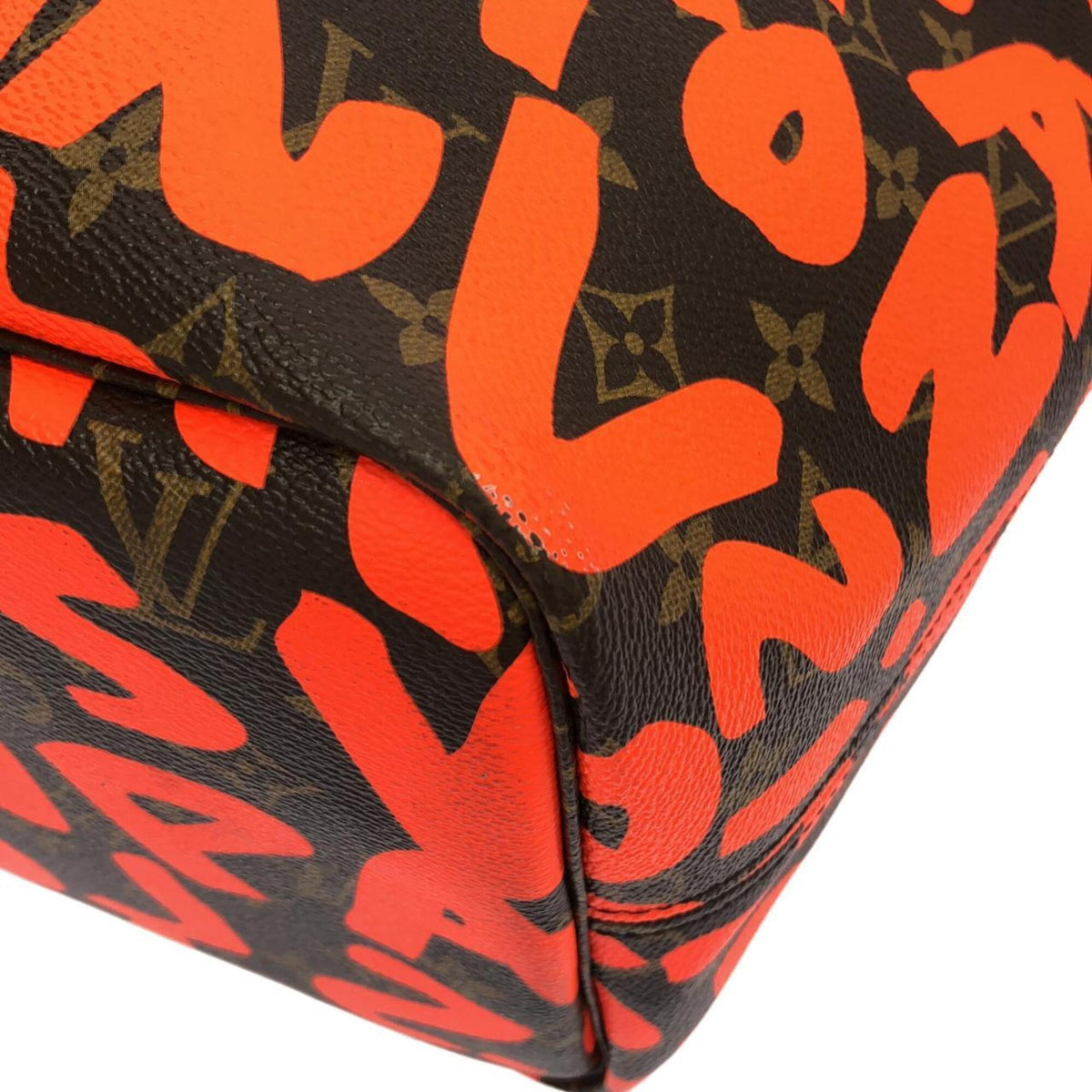 Louis Vuitton Monogram Graffiti Marron Orange Coated Canvas Handbag (Pre-Owned)