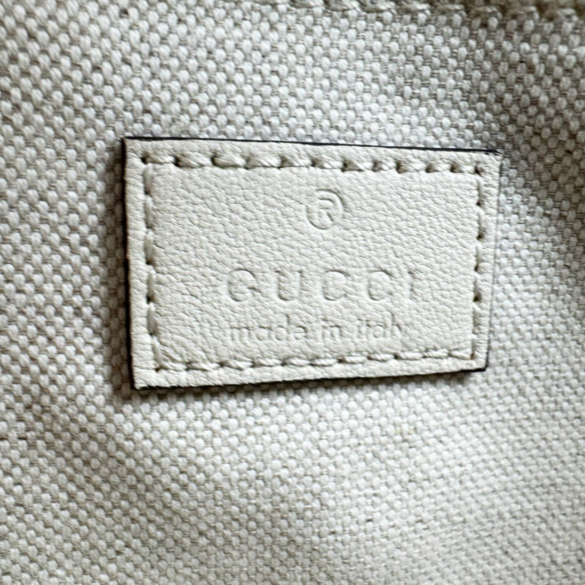 Gucci Ivory Leather Shoulder Bag (Pre-Owned)