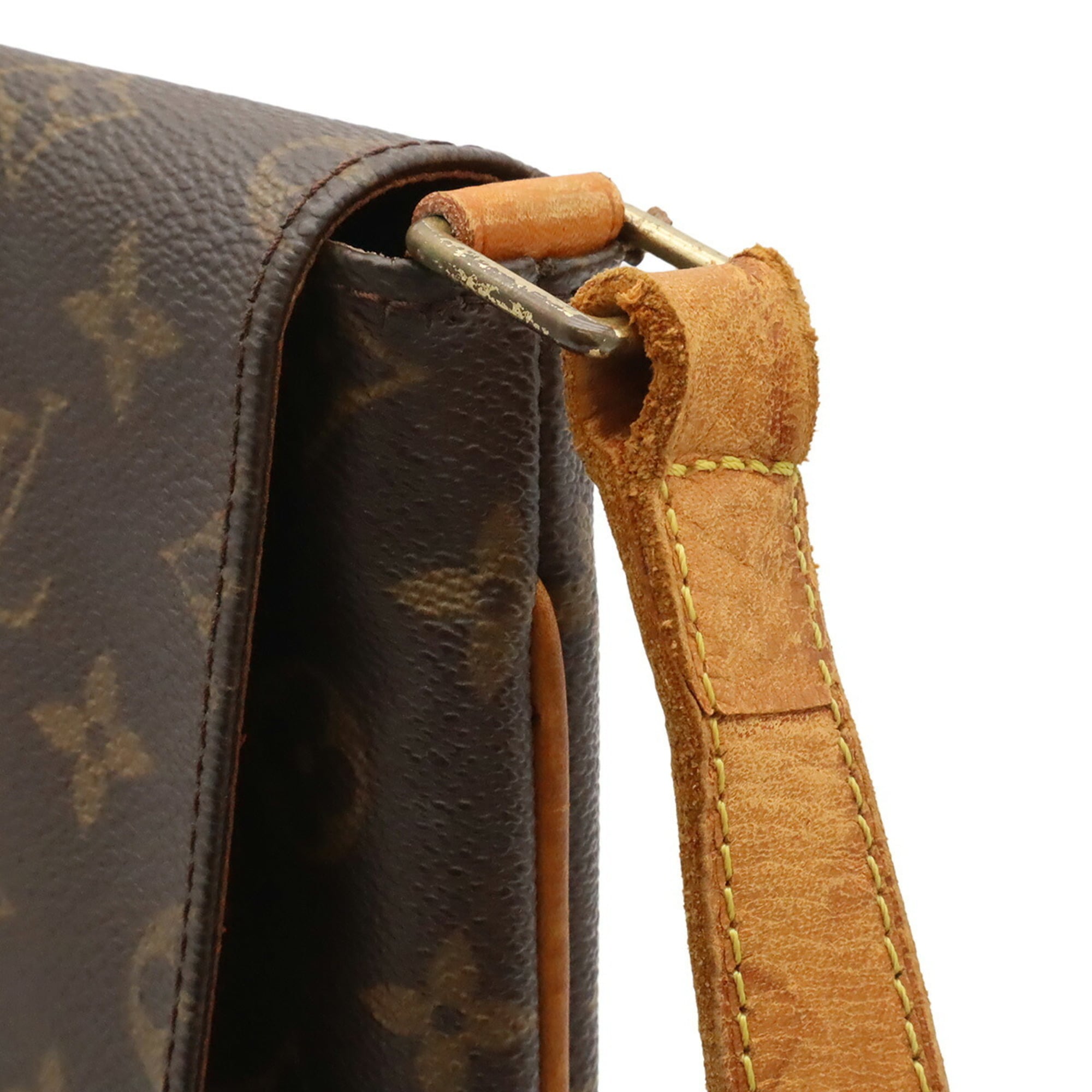 Louis Vuitton Brown Galle Monogram White Monogram Shoulder Bag (Pre-Owned)