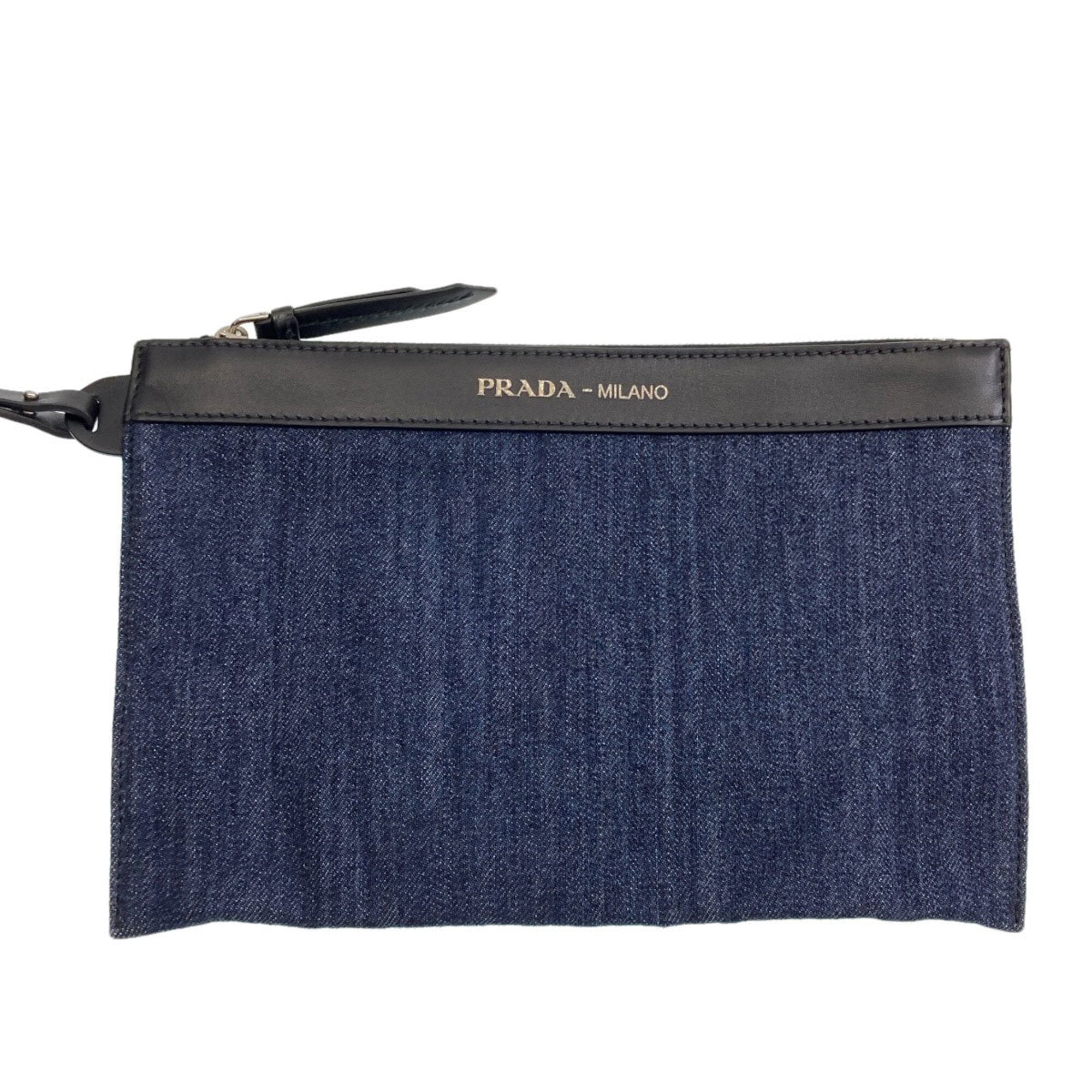 Prada Navy Denim Tote Bag (Pre-Owned)
