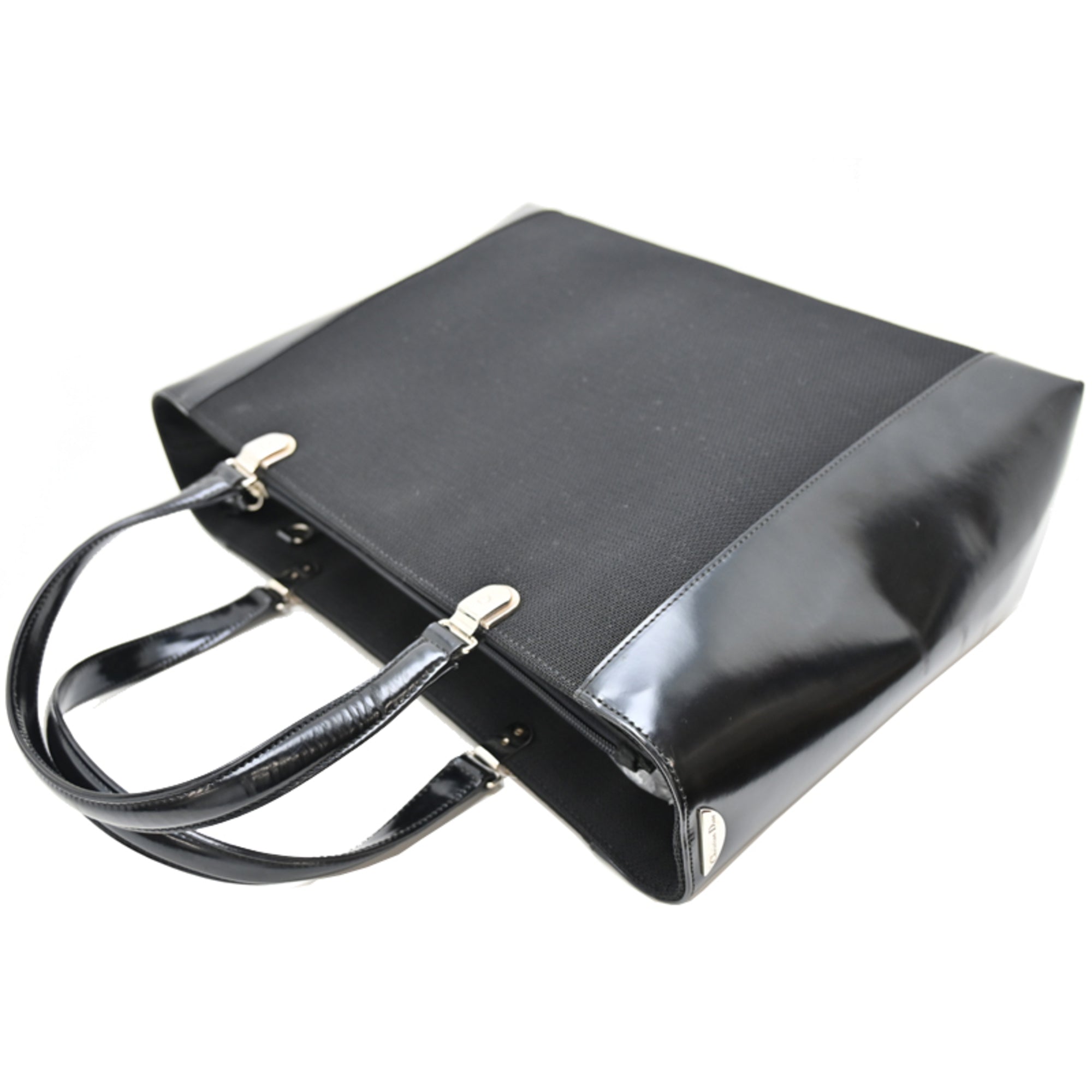 Christian Dior Black Canvas Tote Bag (Pre-Owned)