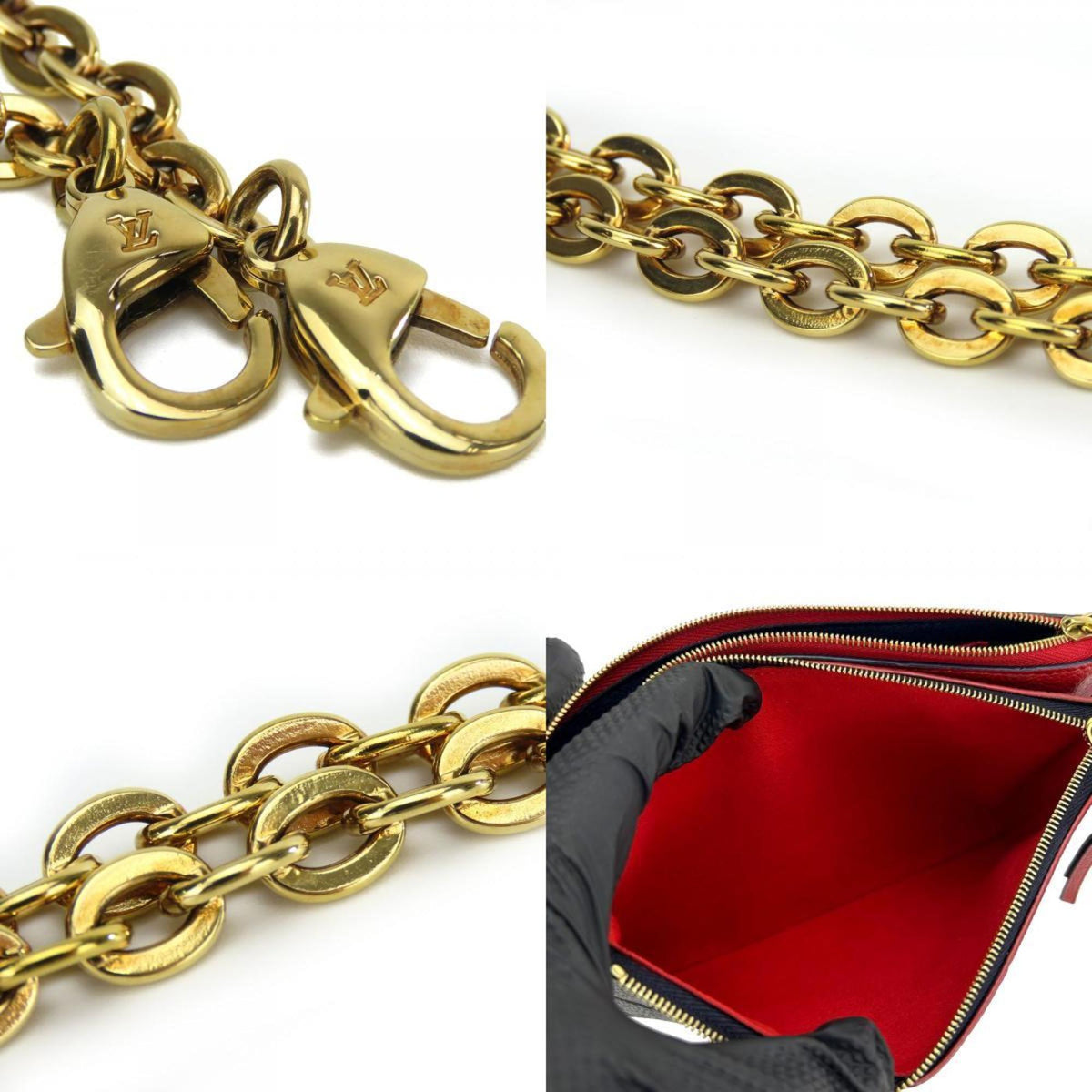 Louis Vuitton Marine Rouge Monogram Empreinte Pochette Shoulder Bag (Pre-Owned)